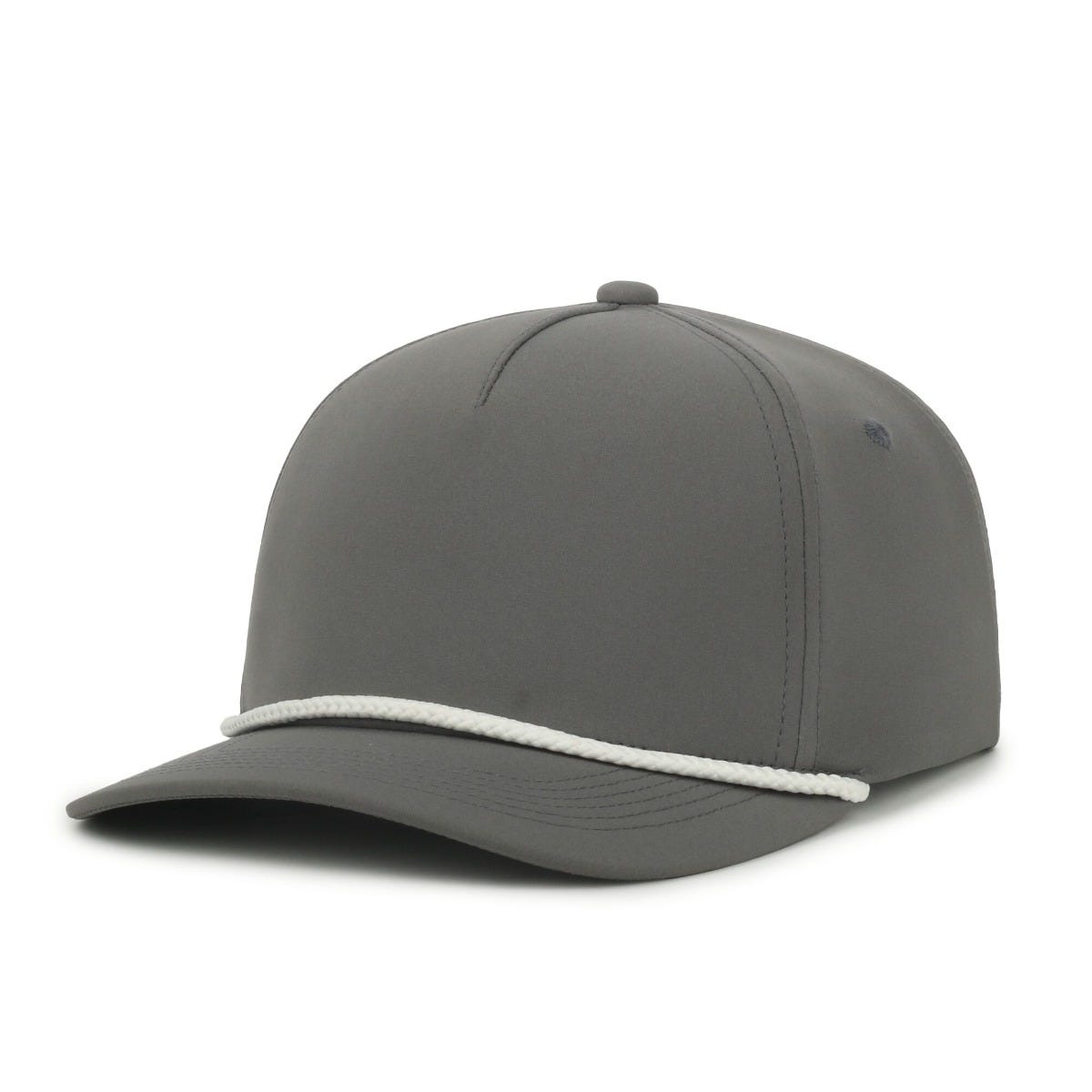 Legendary Headwear KINGSTON Structured Rope Snapback Cap - Charcoal/White Cord