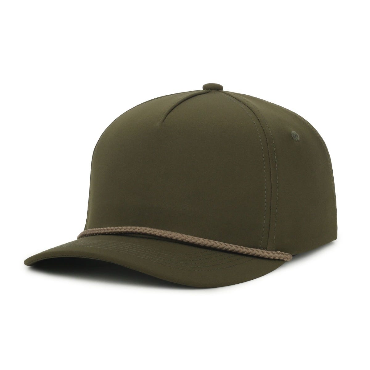 Legendary Headwear KINGSTON Structured Rope Snapback Cap - Olive/Khaki Cord