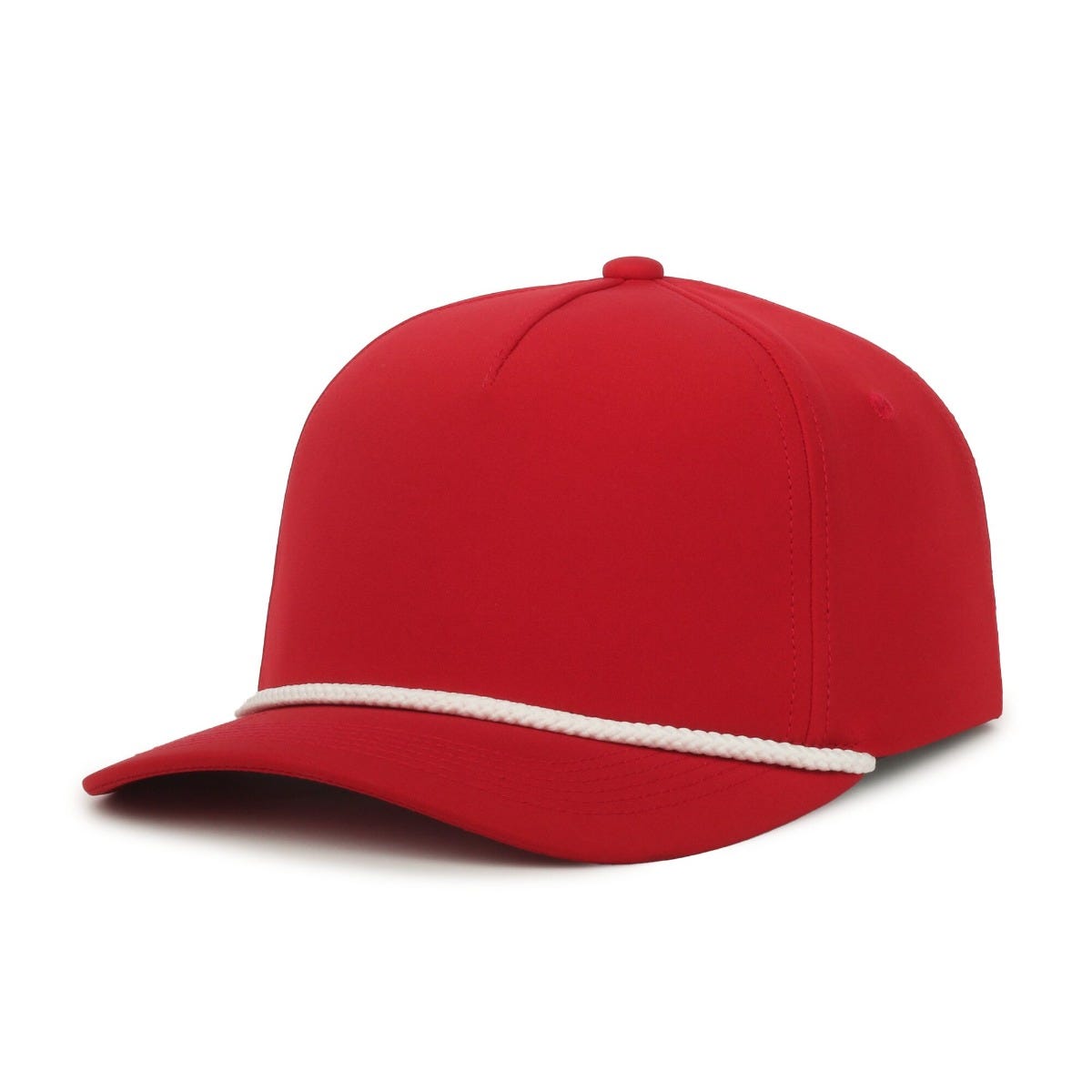 Legendary Headwear KINGSTON Structured Rope Snapback Cap - Red/White Cord