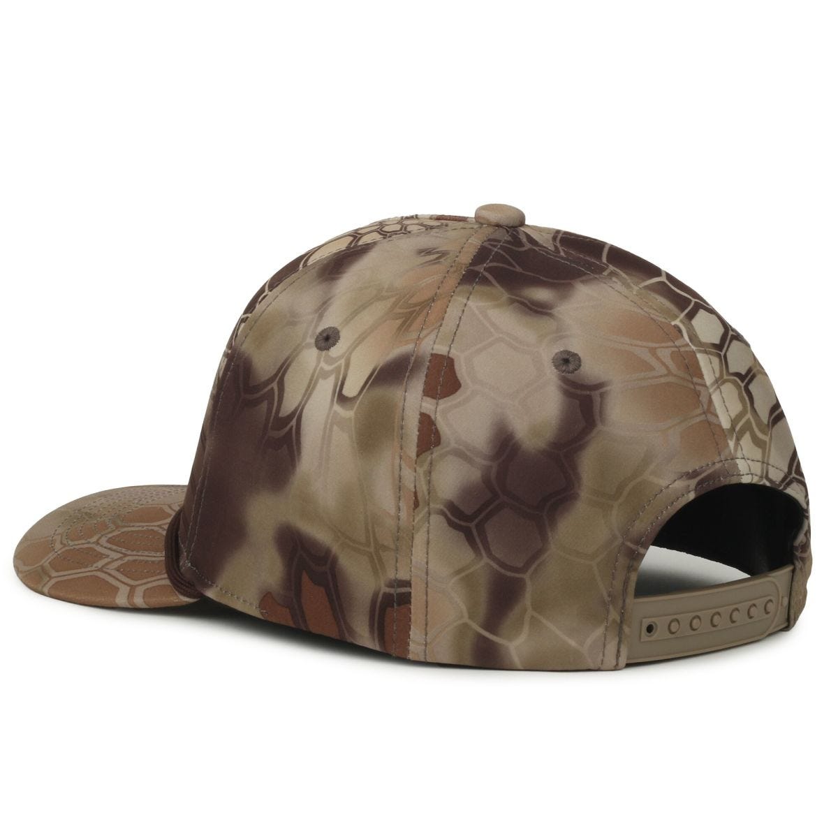 OC Sports OC550CAMO Performance 5-Panel Camo Cap - Kryptek Highlander/Brown Cord