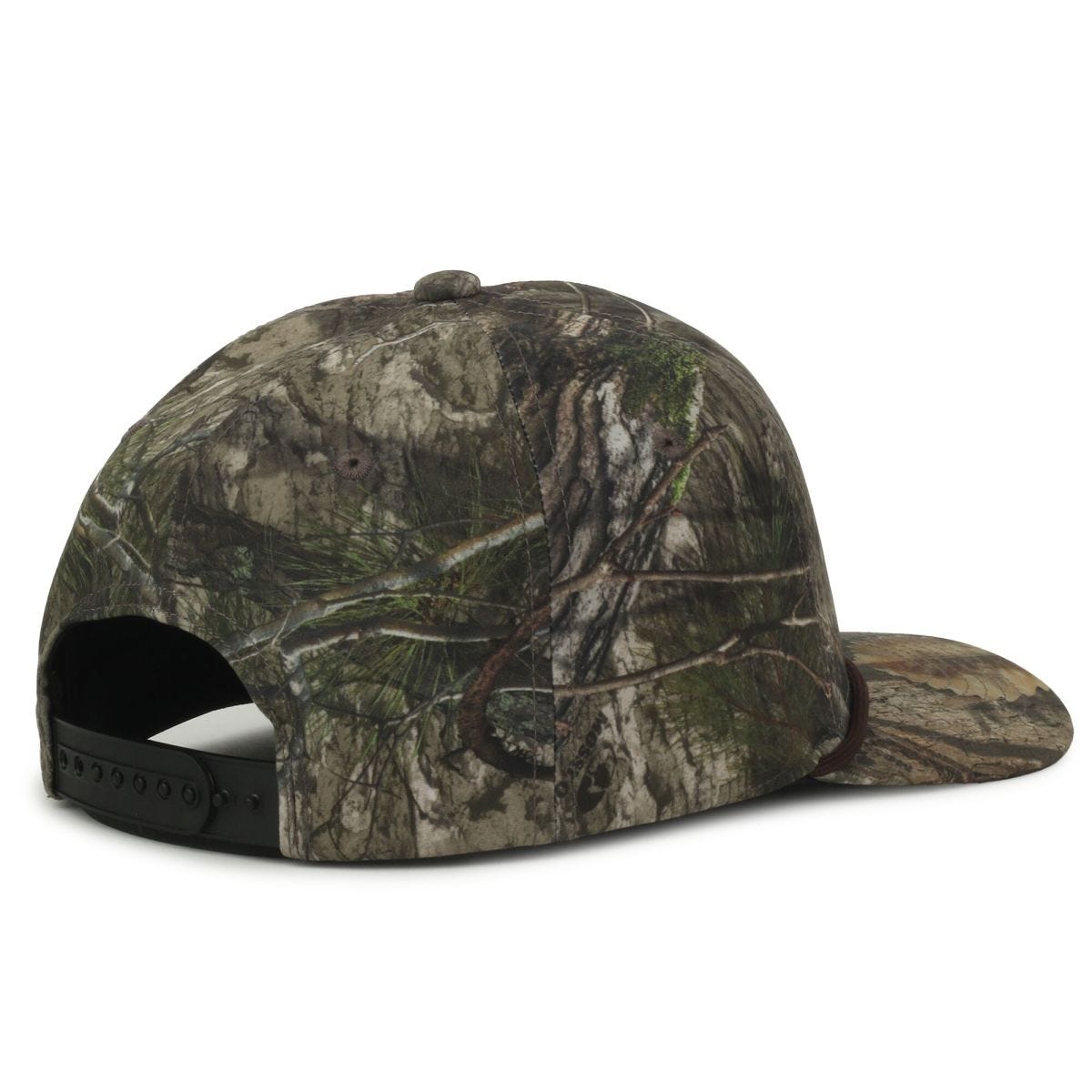 OC Sports OC550CAMO Performance 5-Panel Camo Cap - Mossy Oak Country DNA/Brown Cord