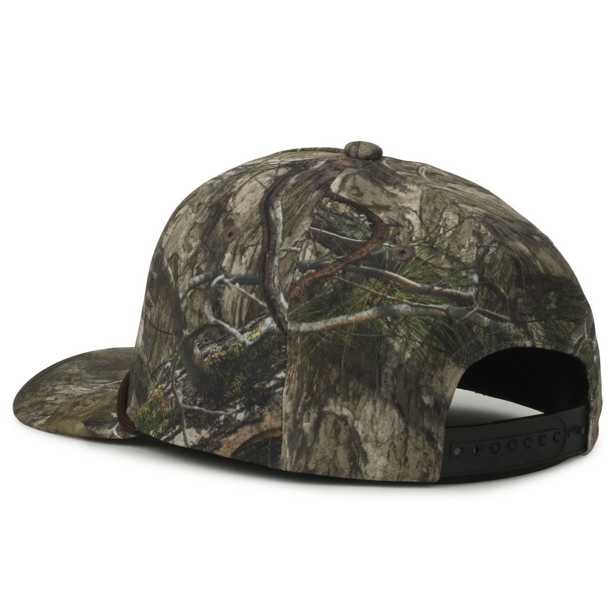 OC Sports OC550CAMO Performance 5-Panel Camo Cap - Mossy Oak Country DNA/Brown Cord