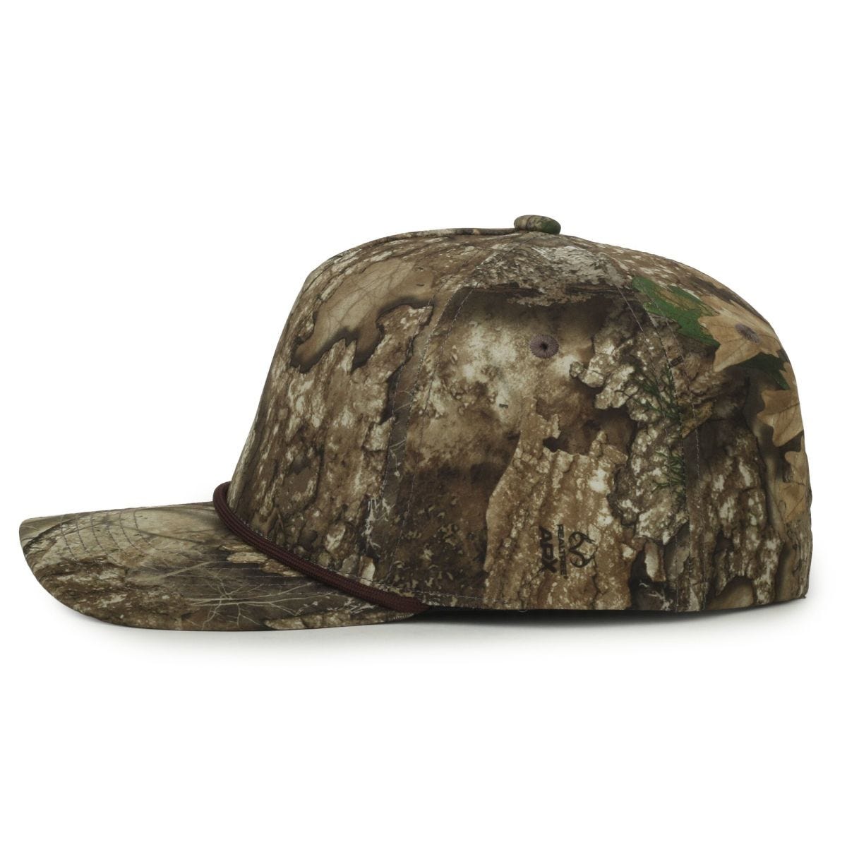 OC Sports OC550CAMO Performance 5-Panel Camo Cap - Realtree APX/Brown Cord