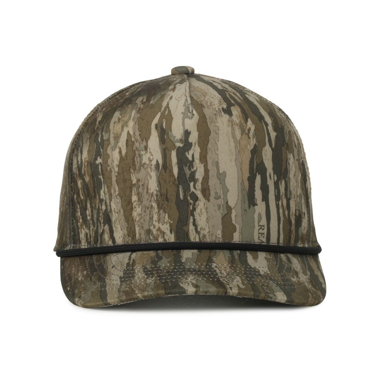 OC Sports OC551CAMO Perforated Camo 5-Panel Cap - Realtree Legacy/Black Cord
