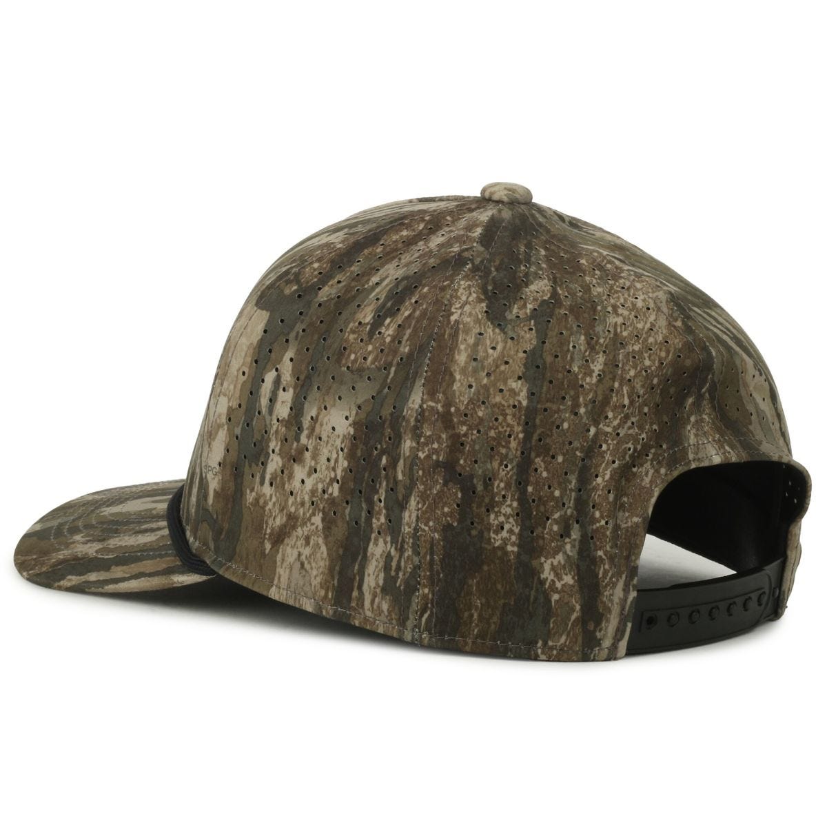 OC Sports OC551CAMO Perforated Camo 5-Panel Cap - Realtree Legacy/Black Cord