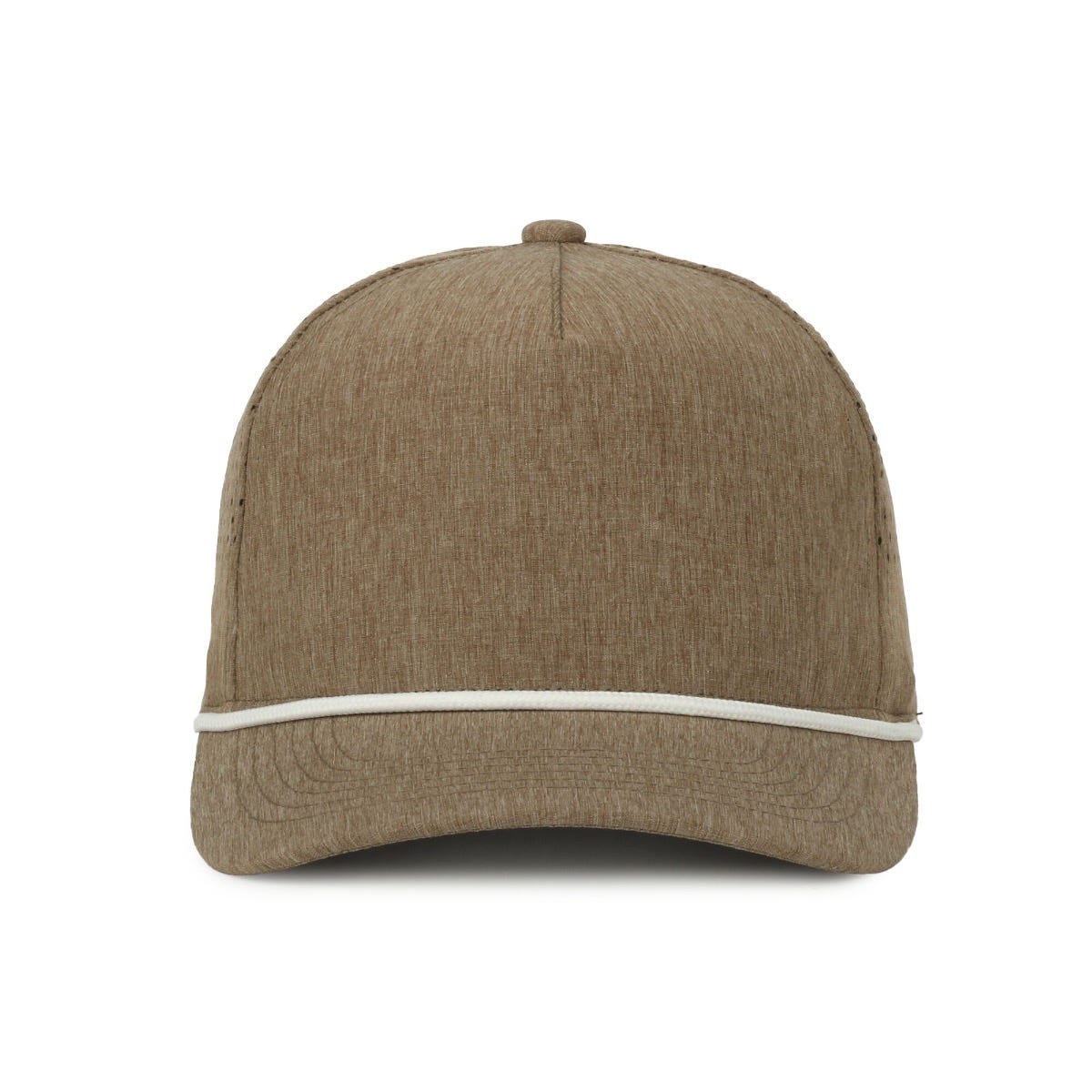 OC Sports OC551PF Perforated Performance 5-Panel with Cord Cap - Heathered Brown White Cord