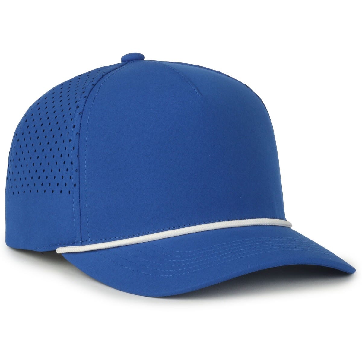 OC Sports OC551PF Perforated Performance 5-Panel with Cord Cap - Royal White Cord
