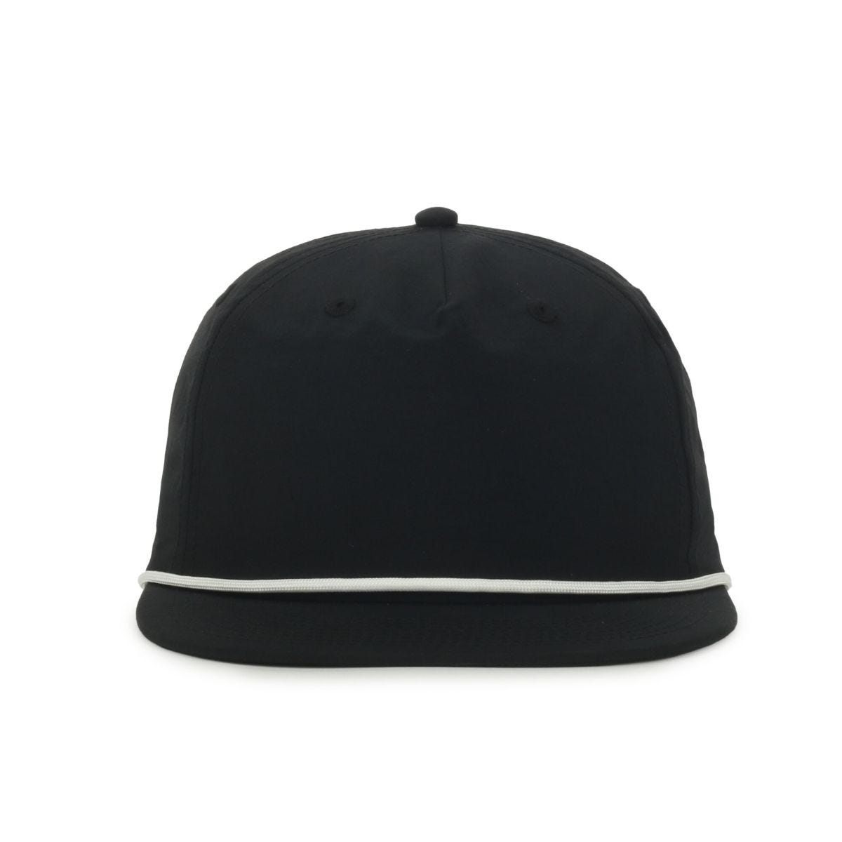 OC Sports OC556 5-Panel High Crown Cord Cap - Black White Cord