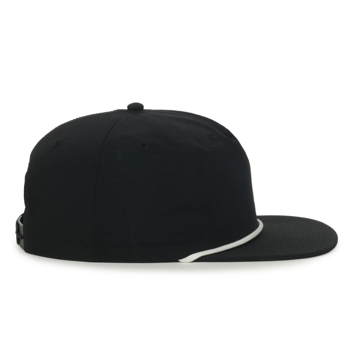 OC Sports OC556 5-Panel High Crown Cord Cap - Black White Cord