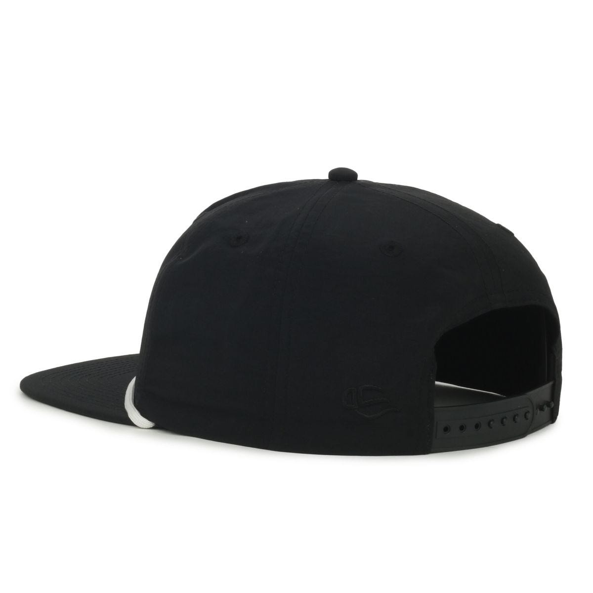 OC Sports OC556 5-Panel High Crown Cord Cap - Black White Cord