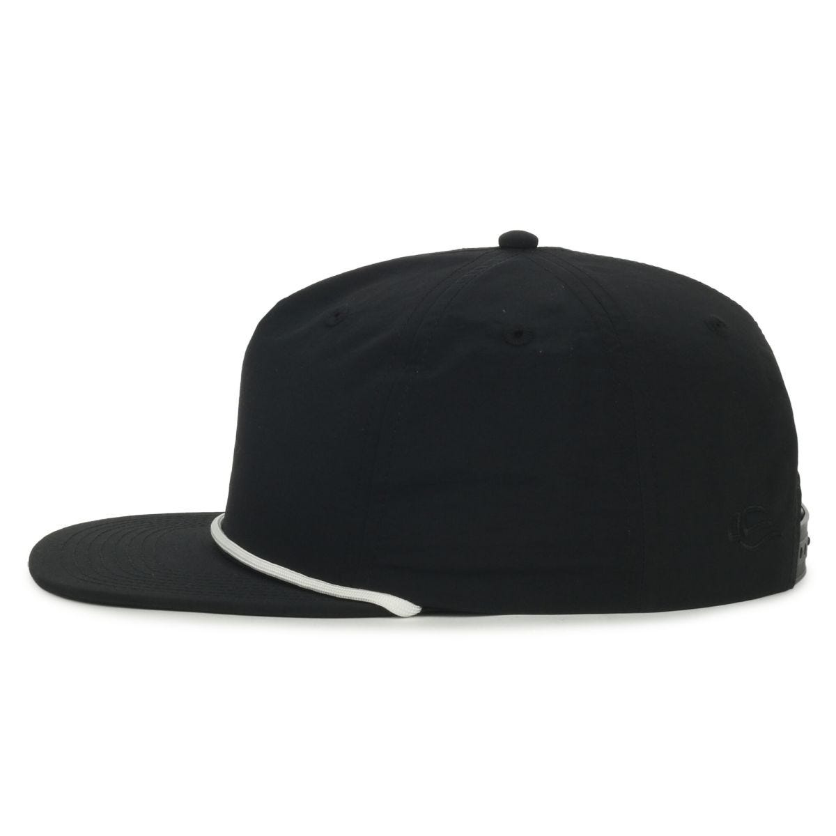 OC Sports OC556 5-Panel High Crown Cord Cap - Black White Cord