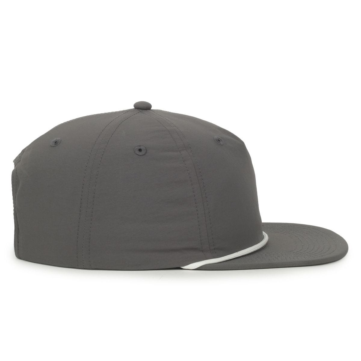 OC Sports OC556 5-Panel High Crown Cord Cap - Charcoal White Cord
