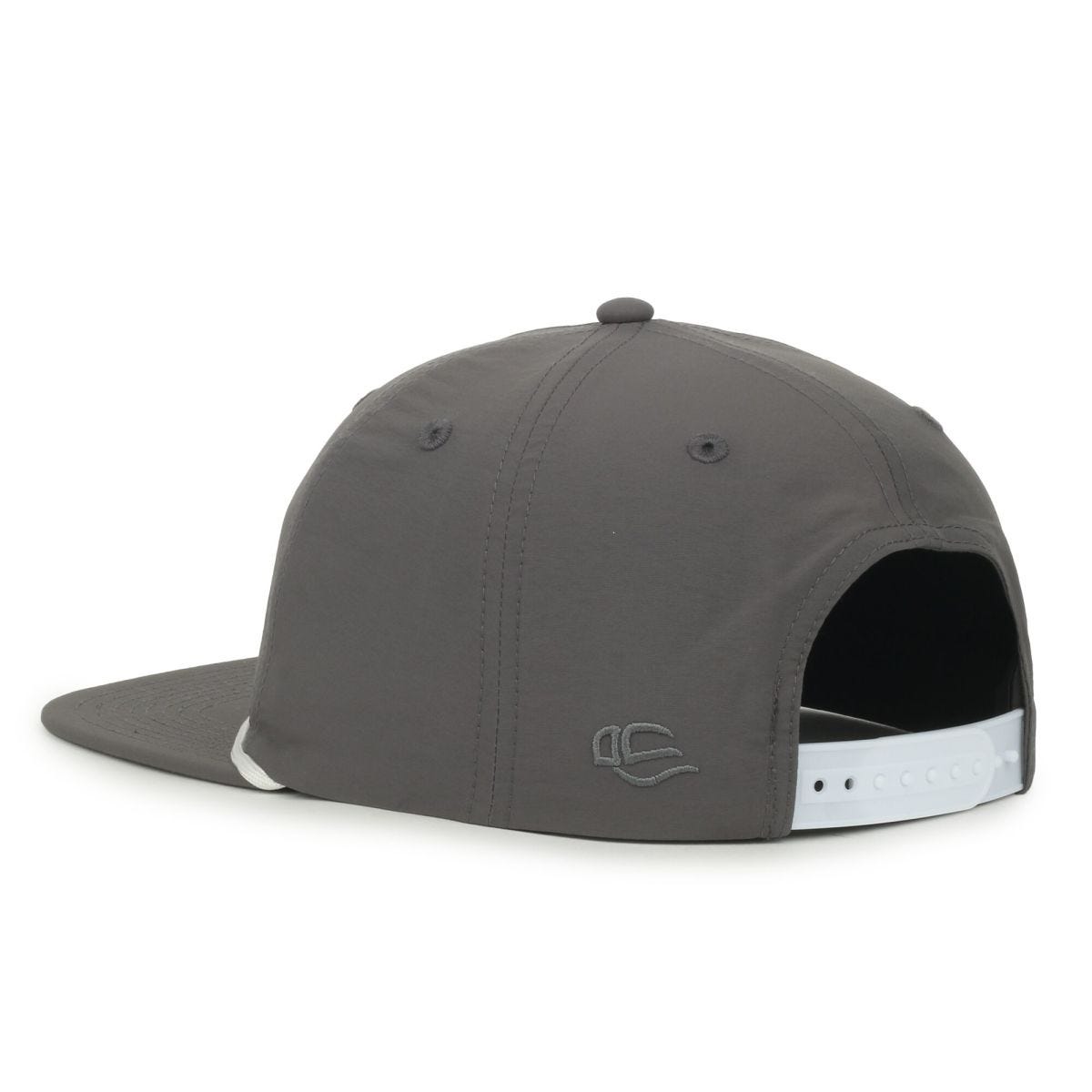 OC Sports OC556 5-Panel High Crown Cord Cap - Charcoal White Cord