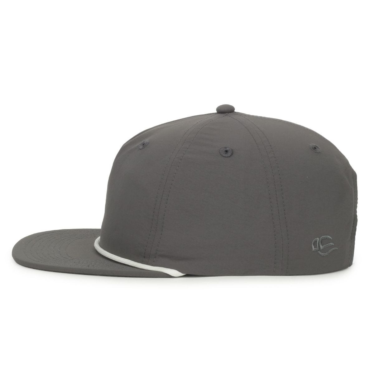 OC Sports OC556 5-Panel High Crown Cord Cap - Charcoal White Cord