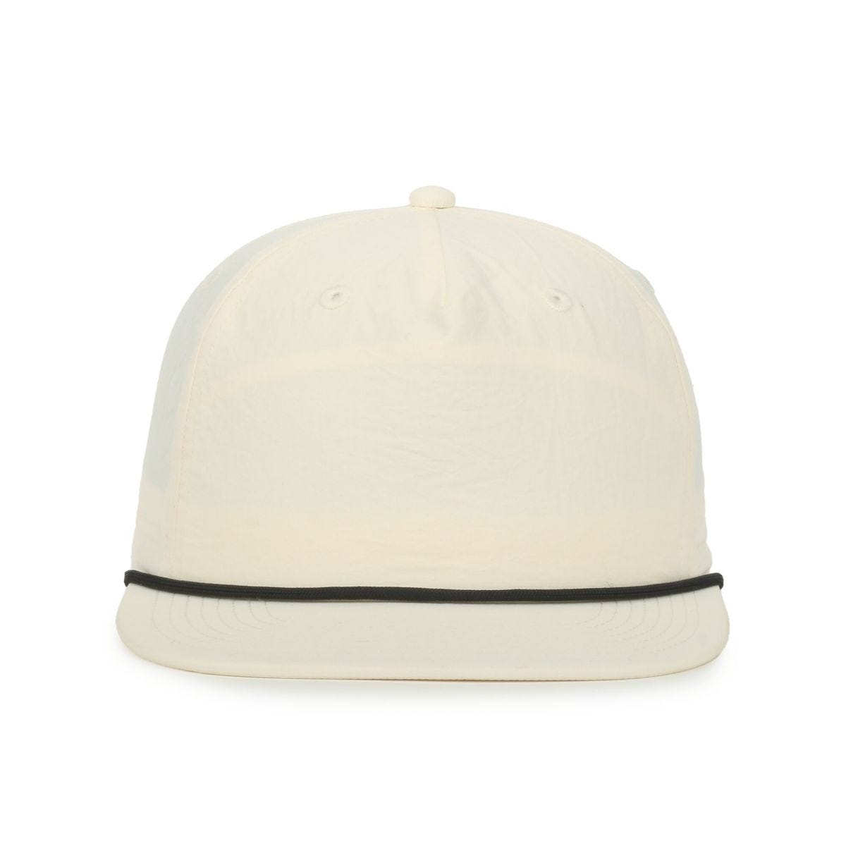 OC Sports OC556 5-Panel High Crown Cord Cap - Cream Black Cord