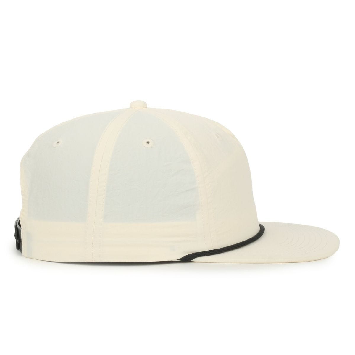 OC Sports OC556 5-Panel High Crown Cord Cap - Cream Black Cord