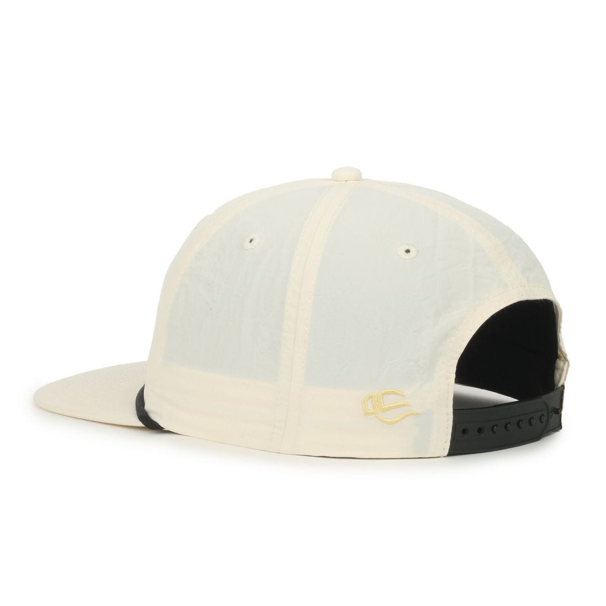 OC Sports OC556 5-Panel High Crown Cord Cap - Cream Black Cord