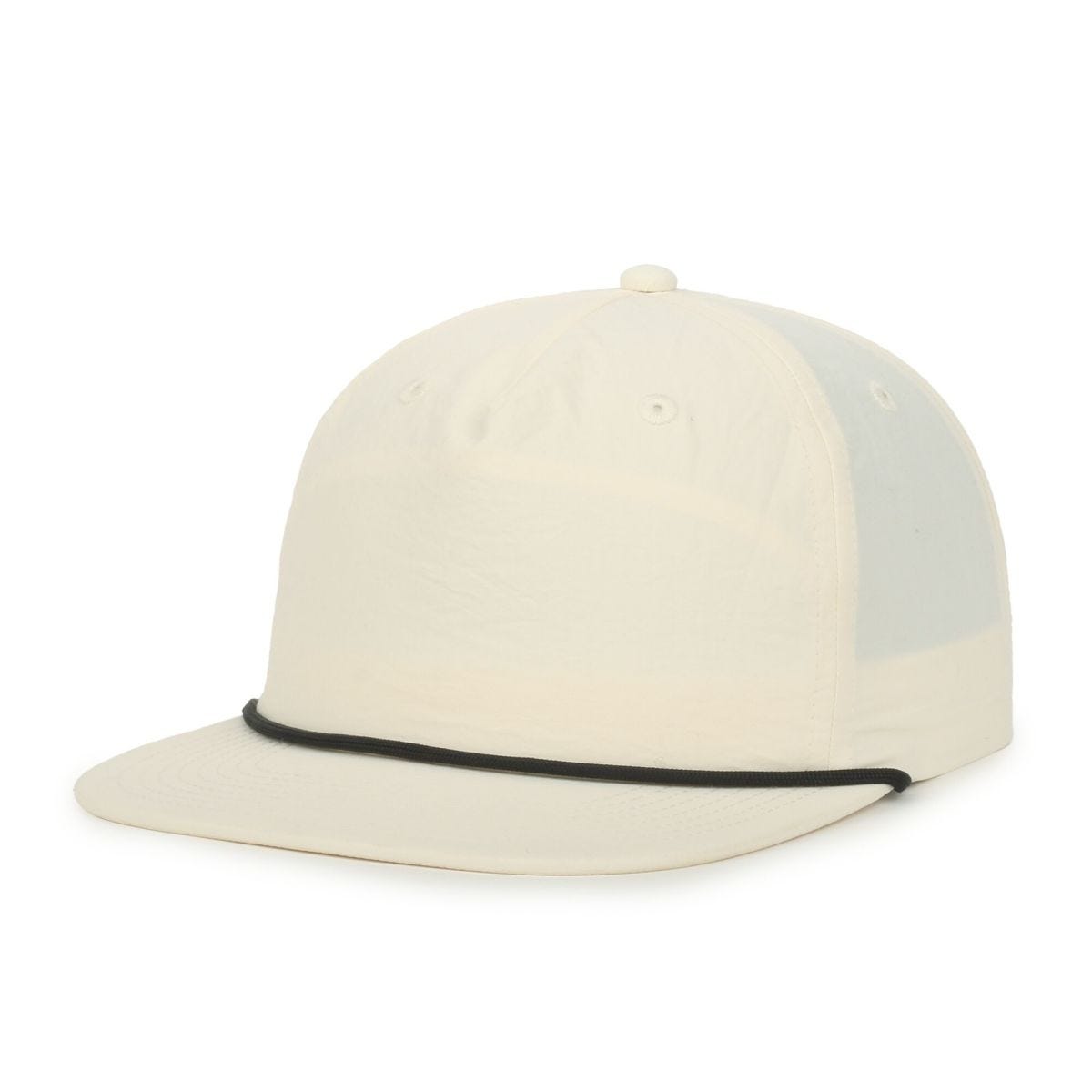 OC Sports OC556 5-Panel High Crown Cord Cap - Cream Black Cord