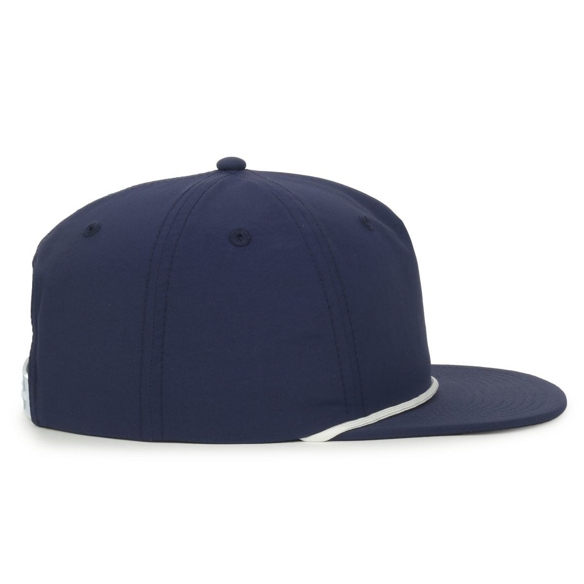OC Sports OC556 5-Panel High Crown Cord Cap - Navy White Cord