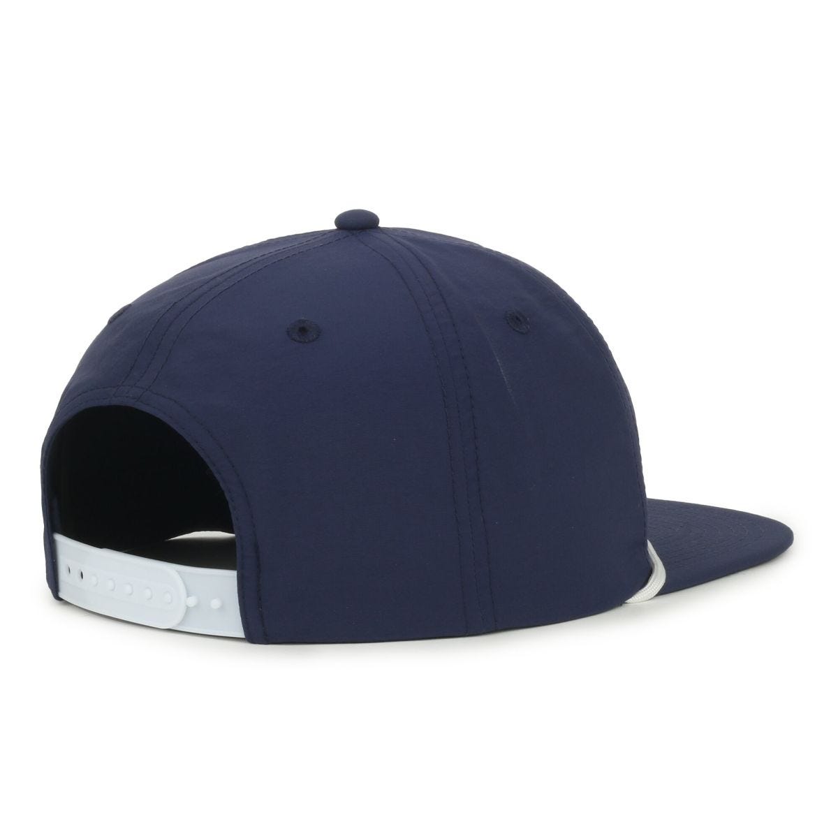 OC Sports OC556 5-Panel High Crown Cord Cap - Navy White Cord