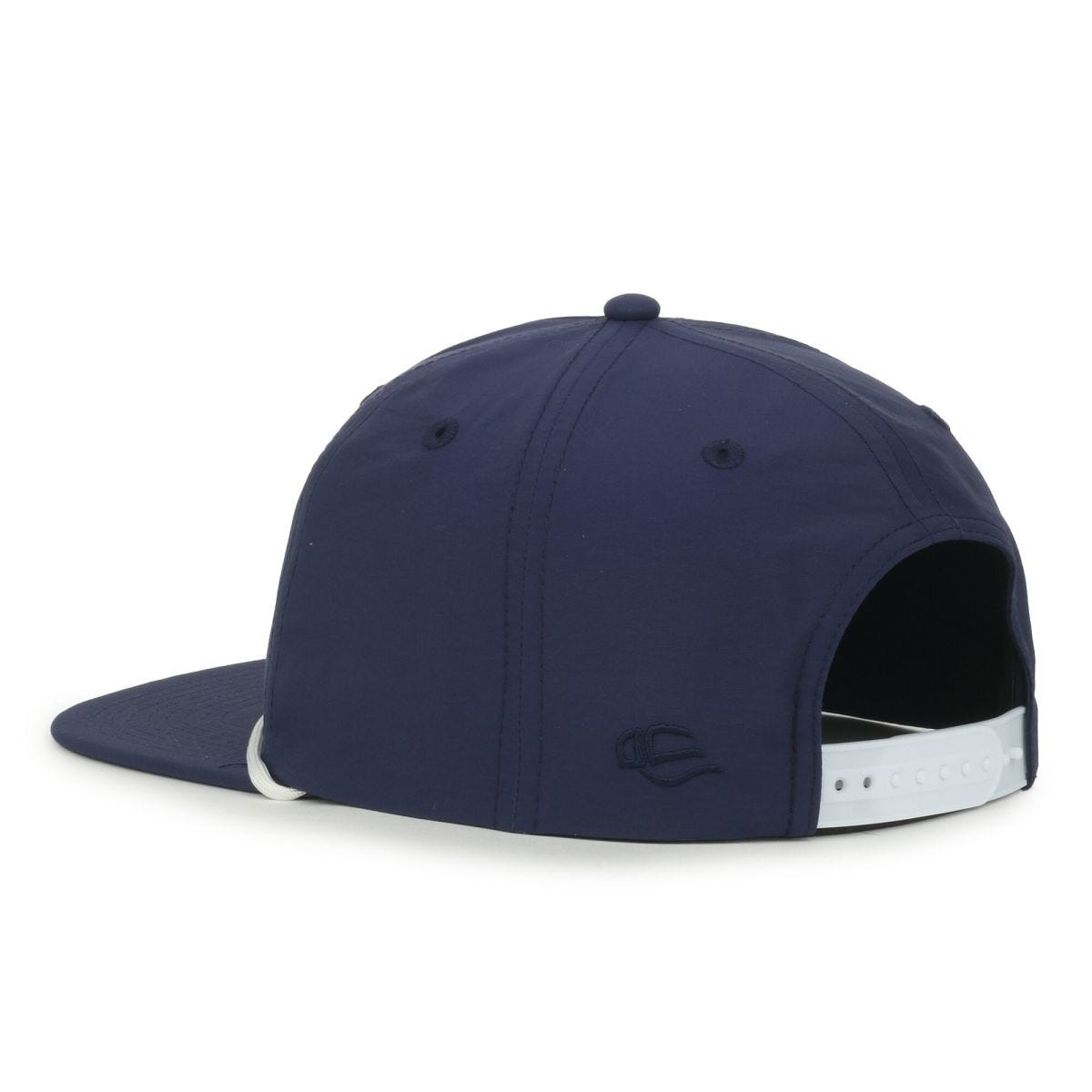 OC Sports OC556 5-Panel High Crown Cord Cap - Navy White Cord