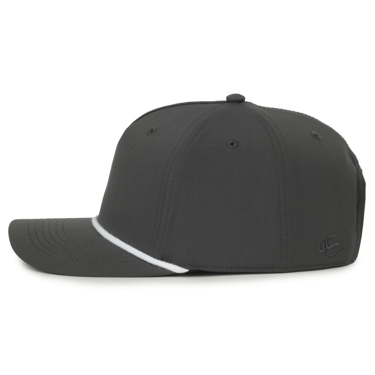 OC Sports OC558 Recycled Solid Back Cord Cap - Graphite White Cord