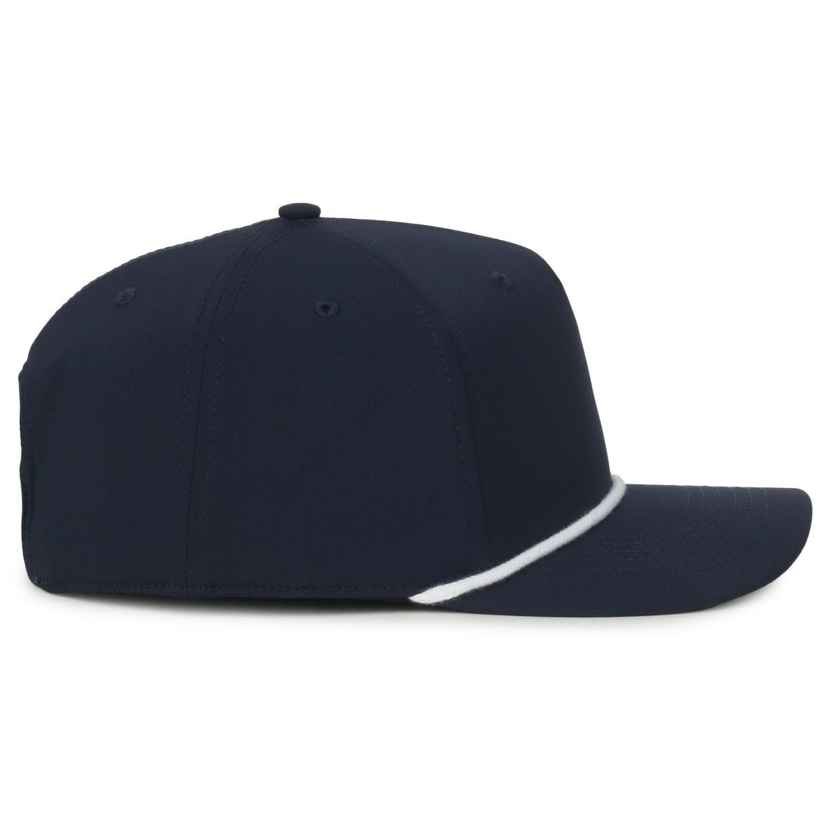 OC Sports OC558 Recycled Solid Back Cord Cap - Navy White Cord
