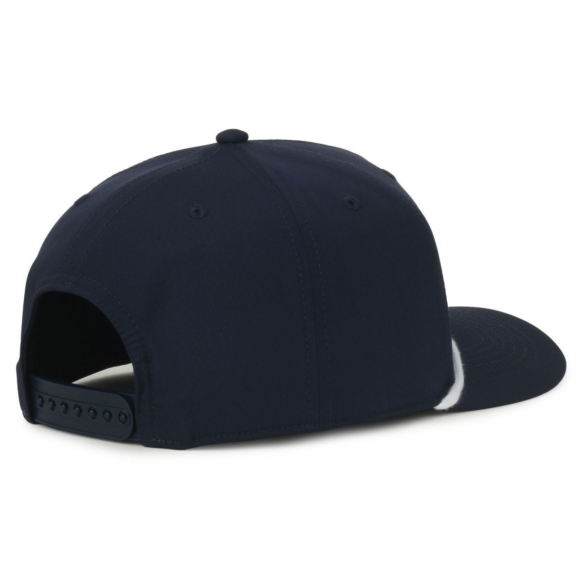 OC Sports OC558 Recycled Solid Back Cord Cap - Navy White Cord