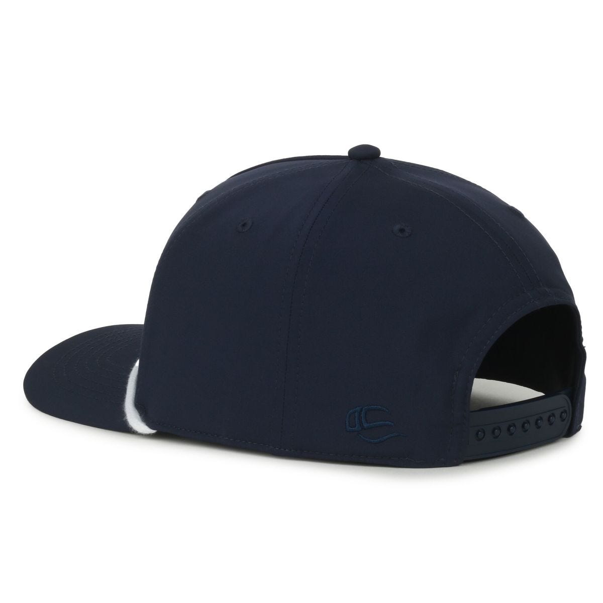 OC Sports OC558 Recycled Solid Back Cord Cap - Navy White Cord