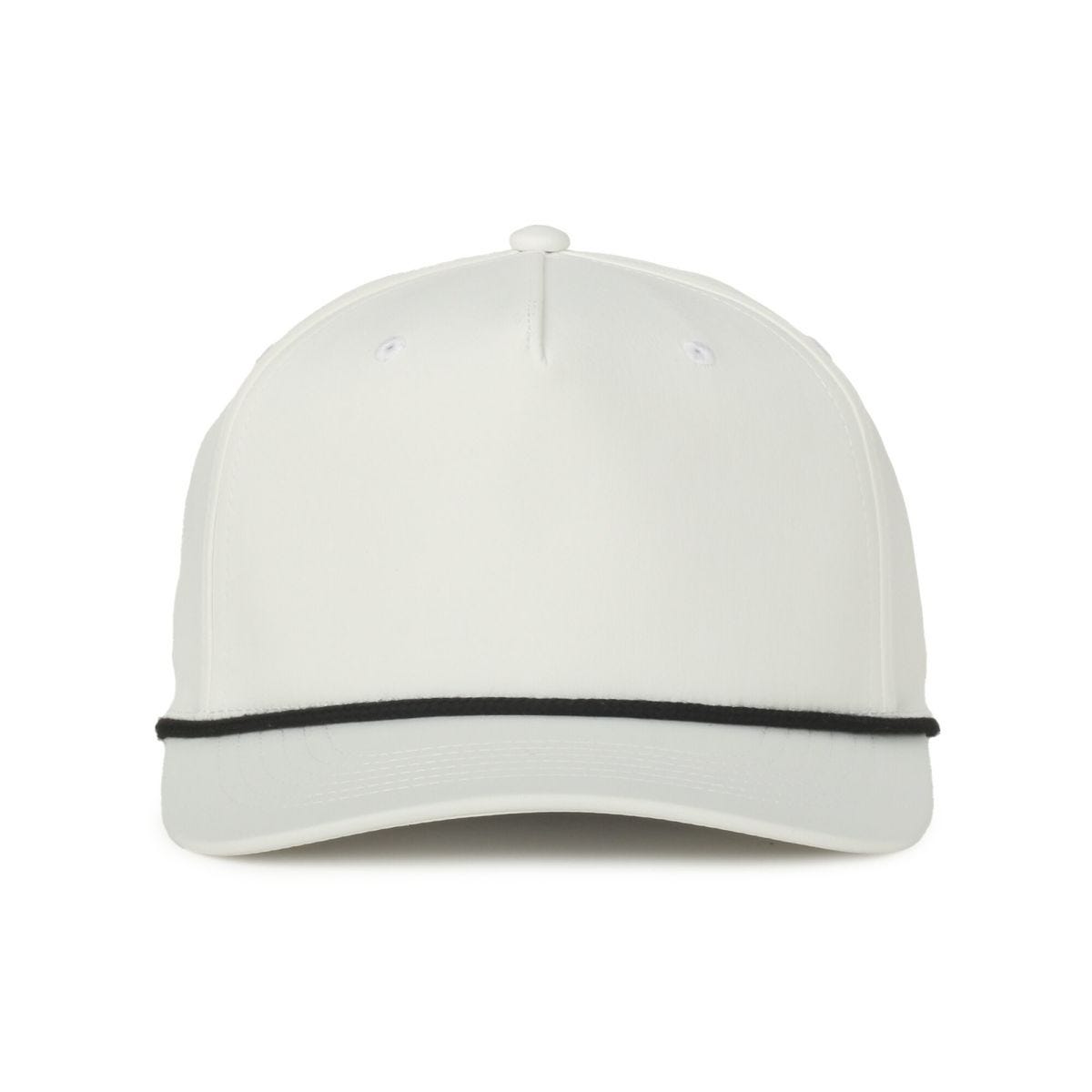 OC Sports OC558 Recycled Solid Back Cord Cap - White Black Cord