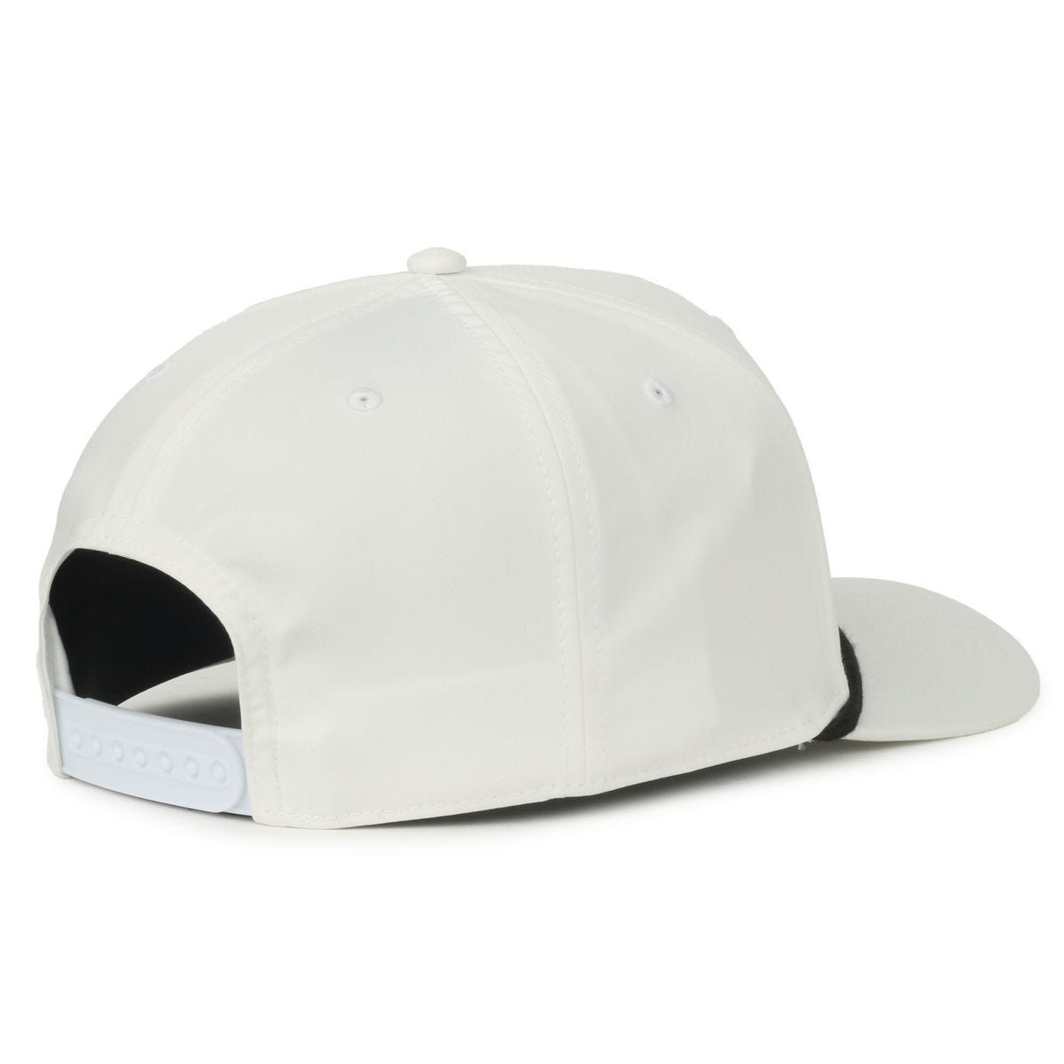 OC Sports OC558 Recycled Solid Back Cord Cap - White Black Cord