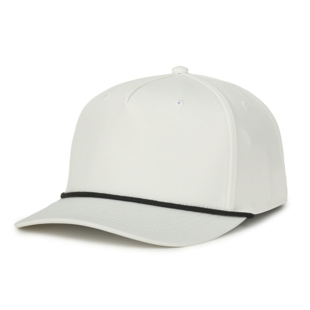 OC Sports OC558 Recycled Solid Back Cord Cap - White Black Cord