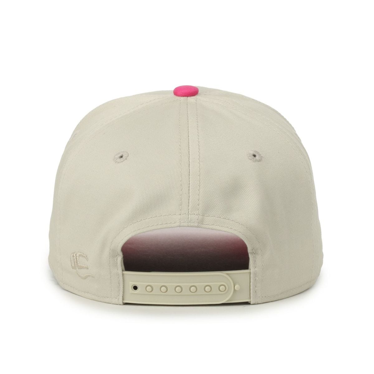 OC Sports OC560 Two-Tone 5-Panel Cap - Ivory Fuschia