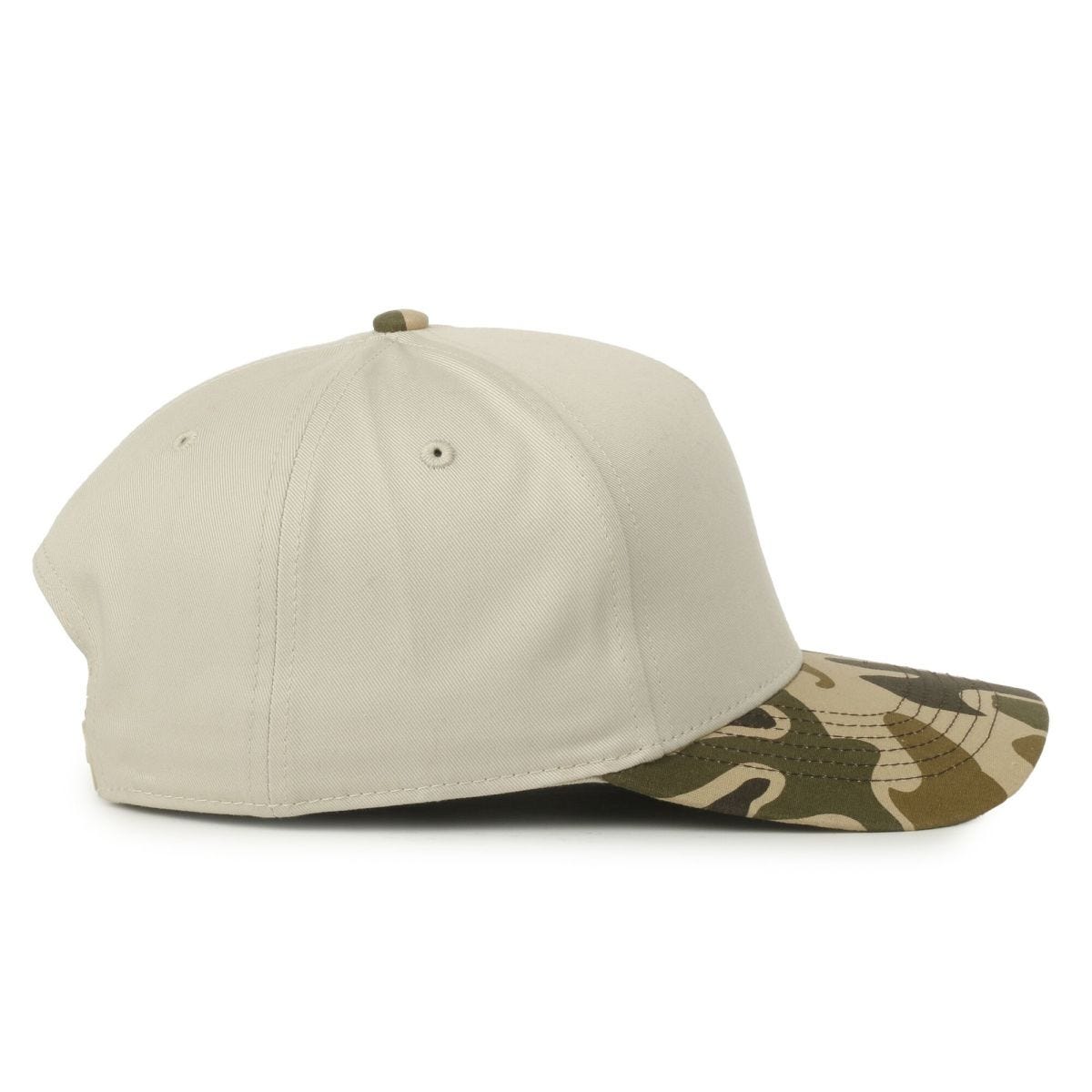OC Sports OC560 Two-Tone 5-Panel Cap - Ivory Marsh