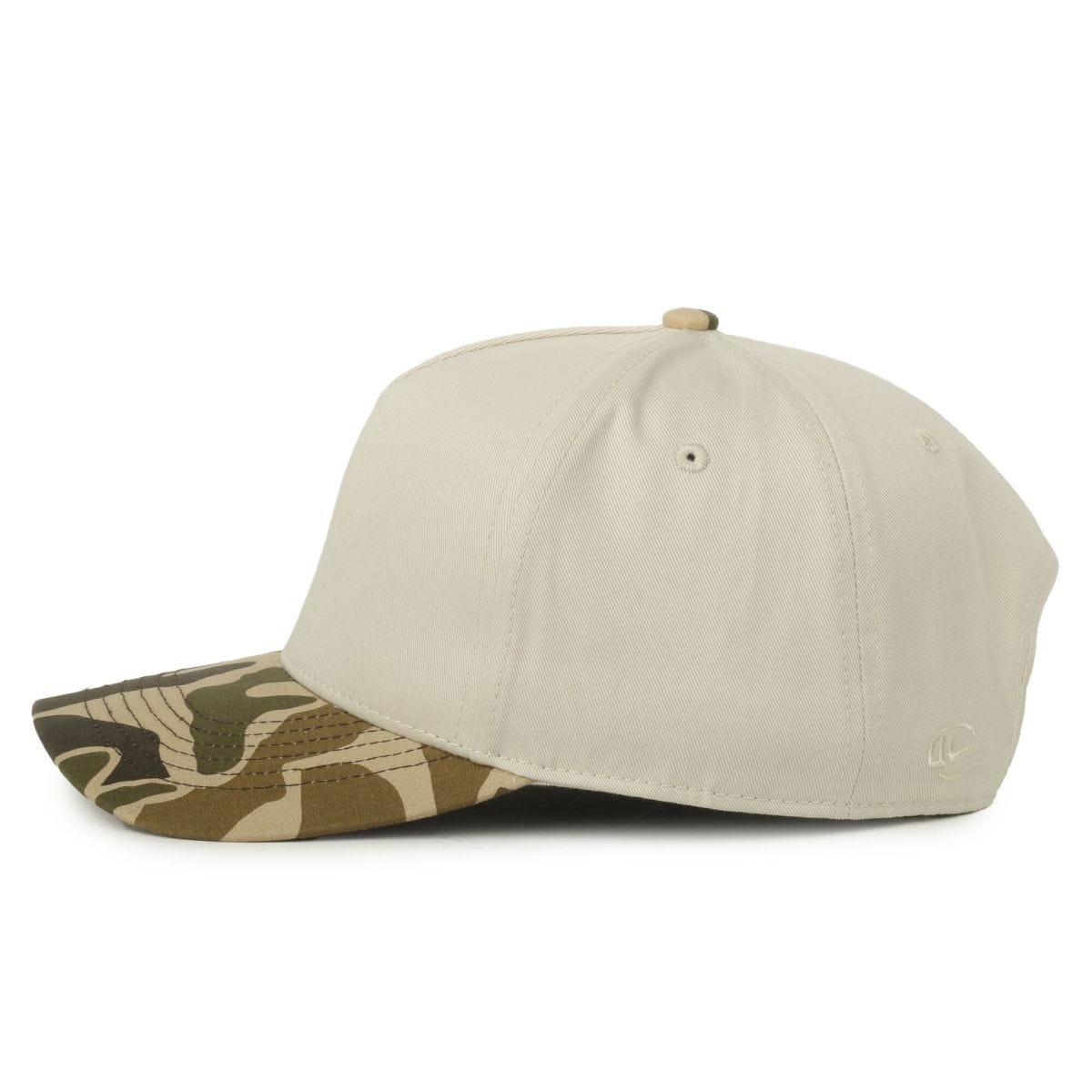 OC Sports OC560 Two-Tone 5-Panel Cap - Ivory Marsh