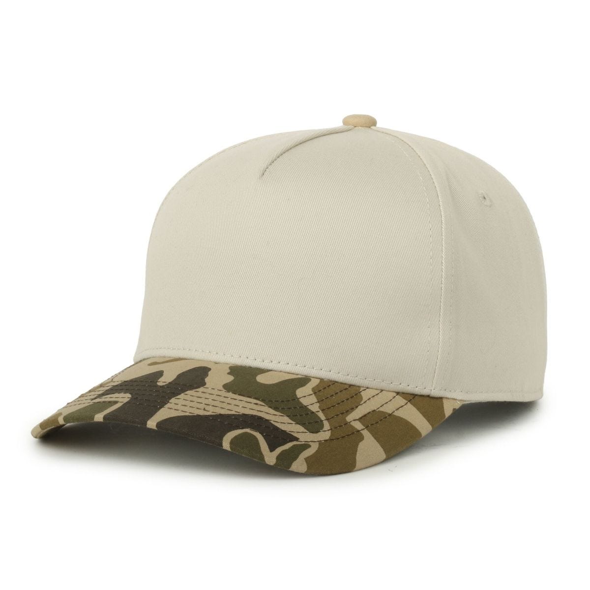 OC Sports OC560 Two-Tone 5-Panel Cap - Ivory Marsh