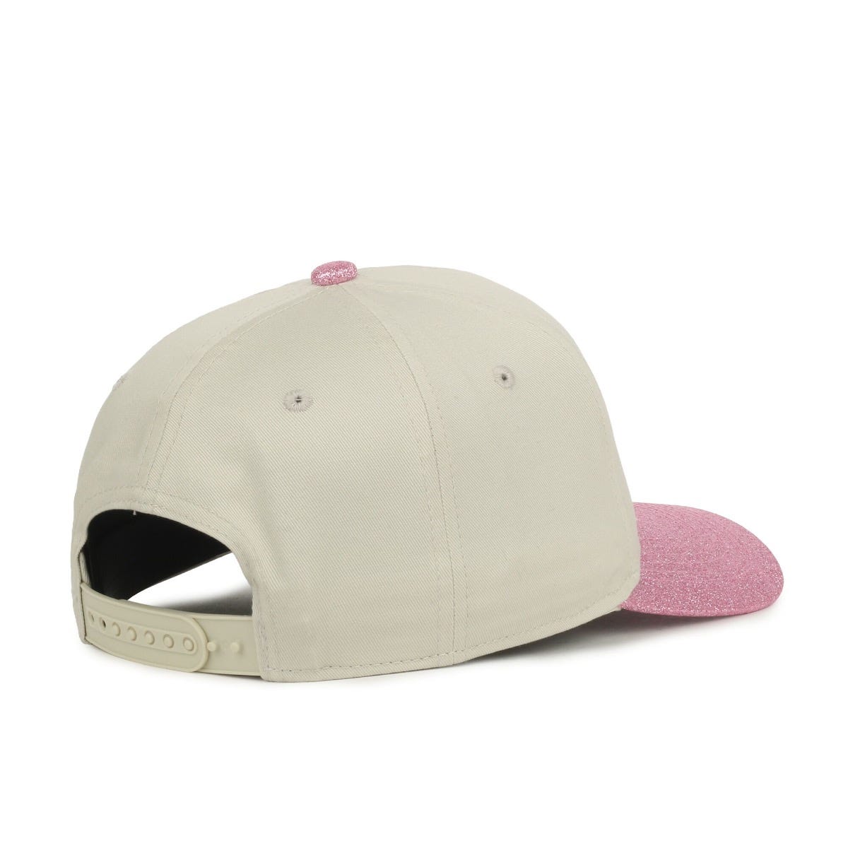 OC Sports OC560GLTR Two-Tone 5-Panel Glitter Cap - Ivory Hibiscus