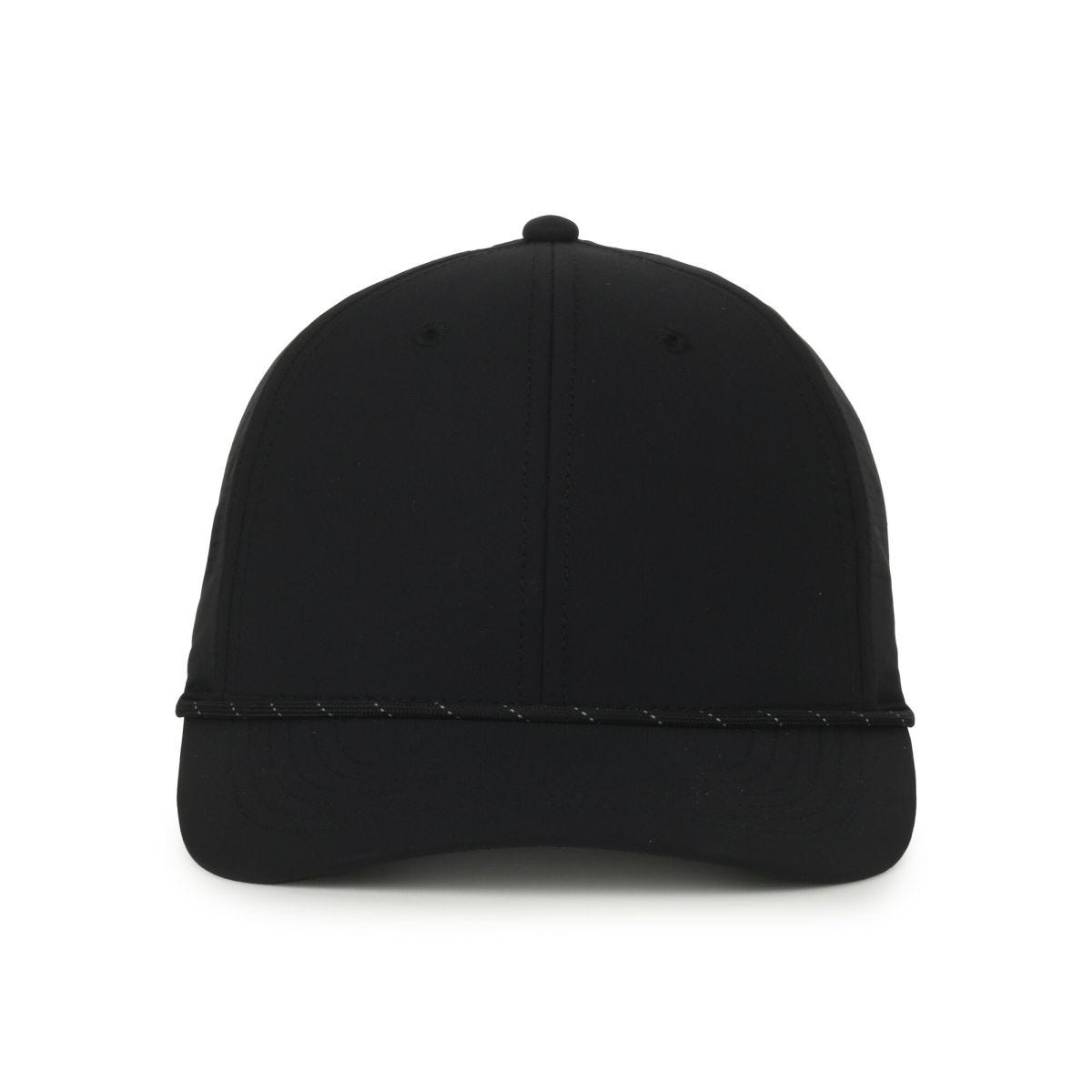 OC Sports OC660 Perforated Performance Cord Cap - Black Black Cord