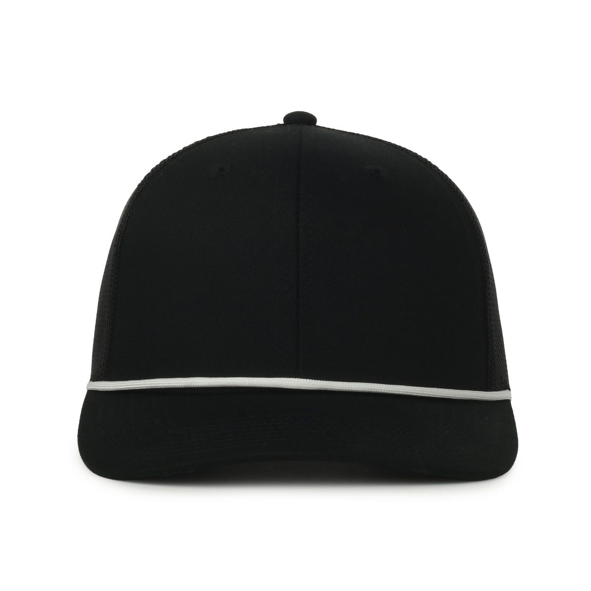 OC Sports OC771C Premium Modern Trucker with Cord Cap - Black Black White Cord