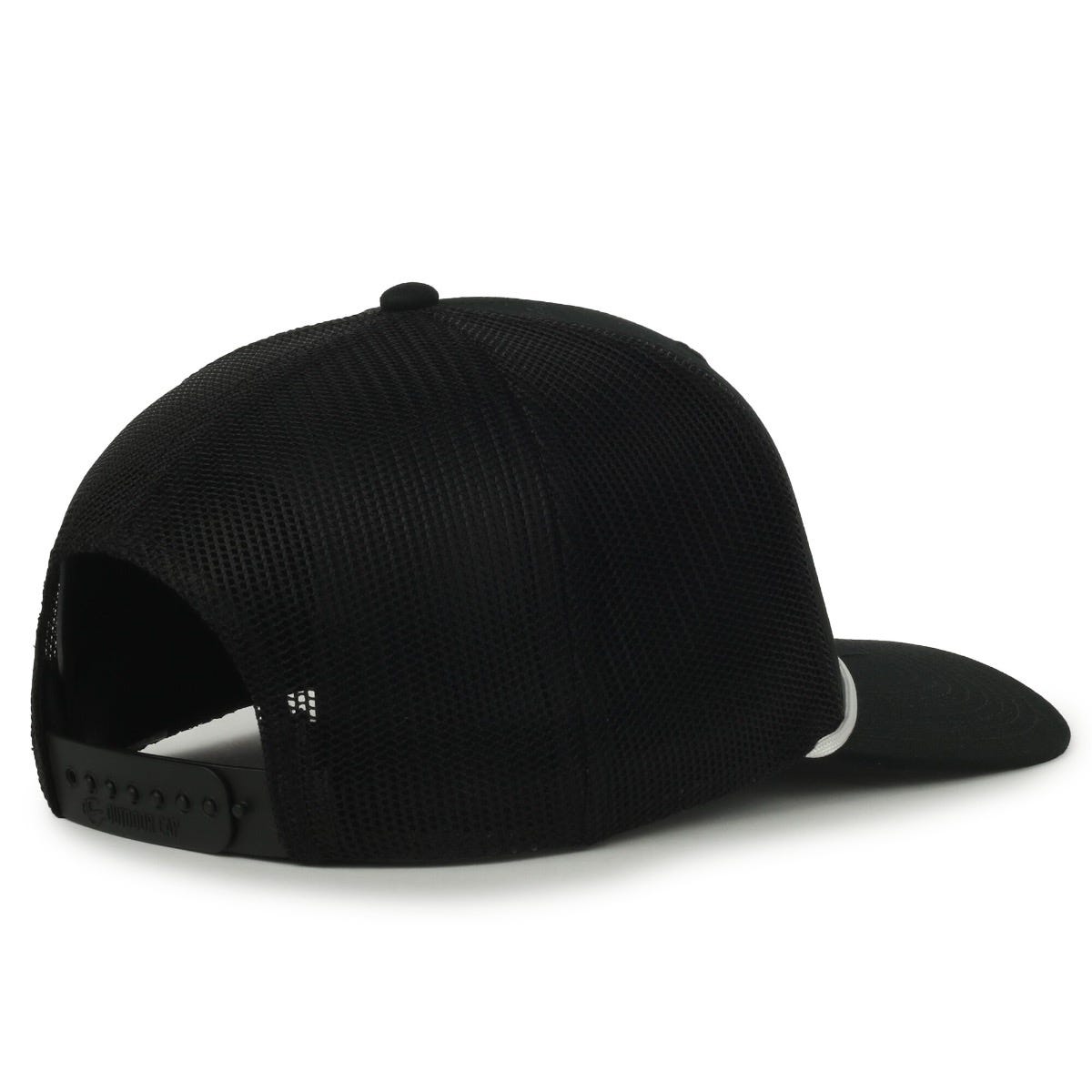 OC Sports OC771C Premium Modern Trucker with Cord Cap - Black Black White Cord