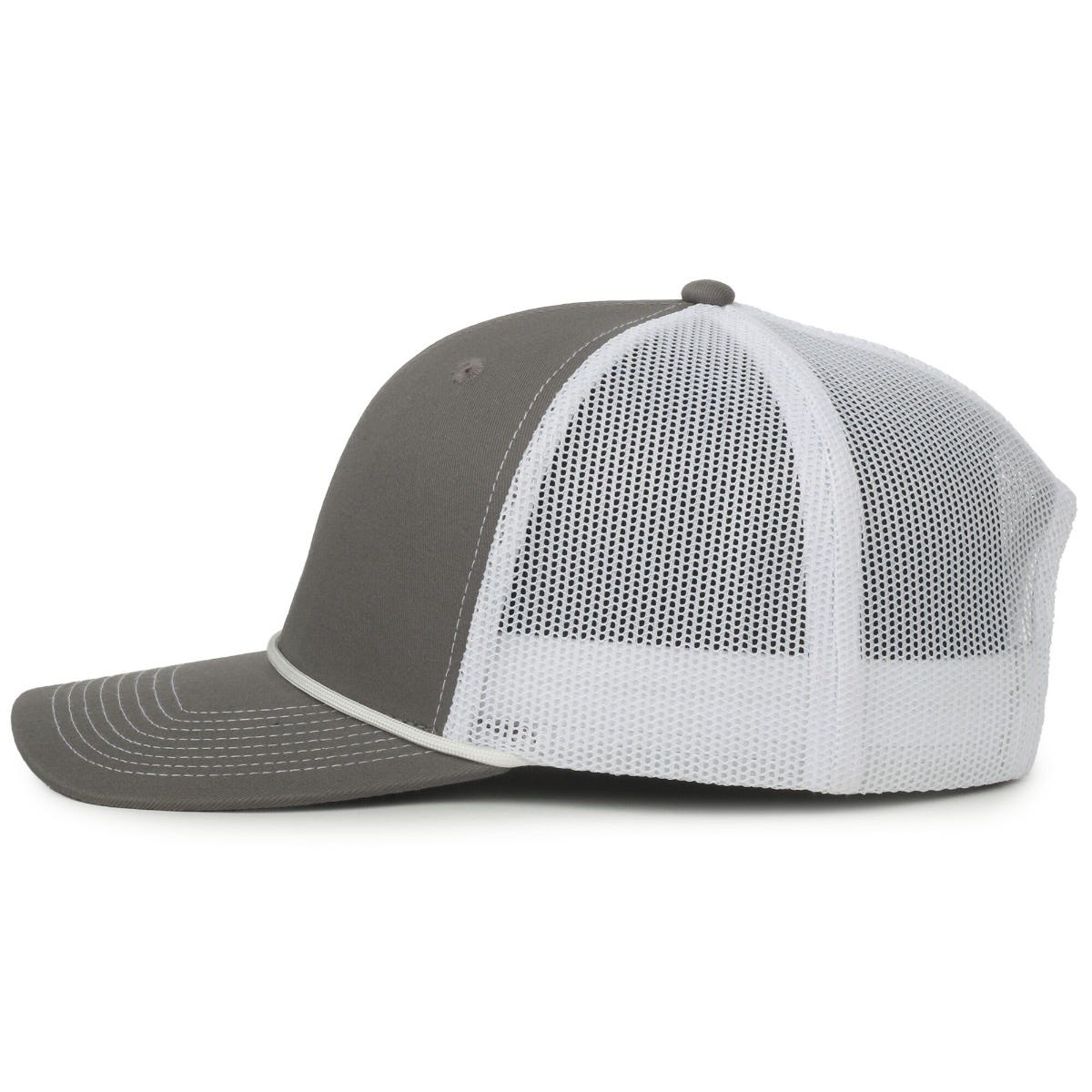 OC Sports OC771C Premium Modern Trucker with Cord Cap - Charcoal White White Cord