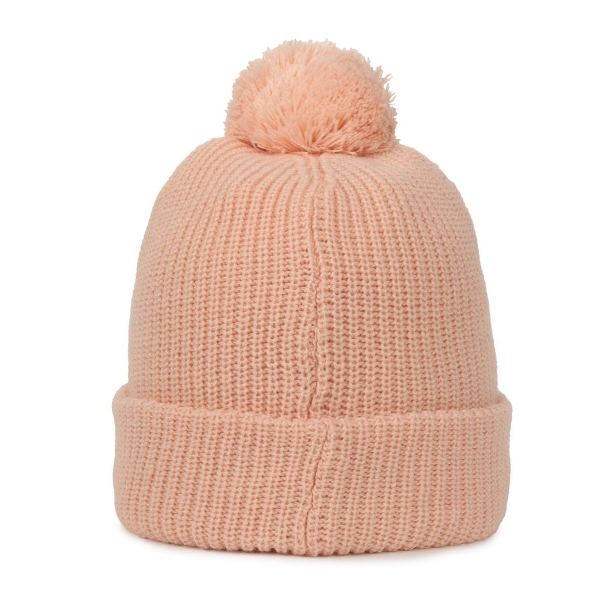 OC Sports OC811 Acrylic Cuffed Pom Beanie - Dusty Pink