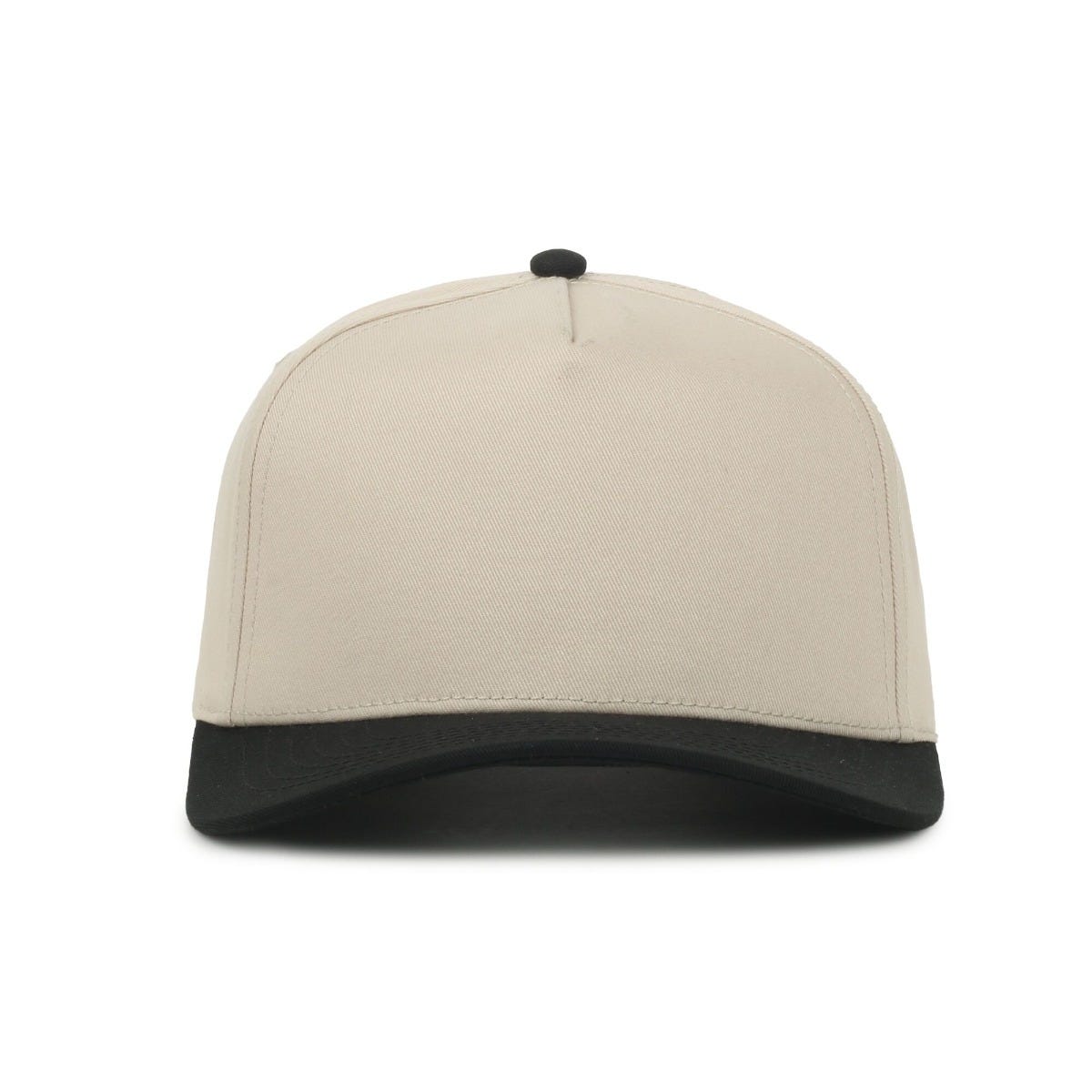 Legendary Headwear PALMETTO Cotton Twill Structured Snapback Cap - Stone/Black