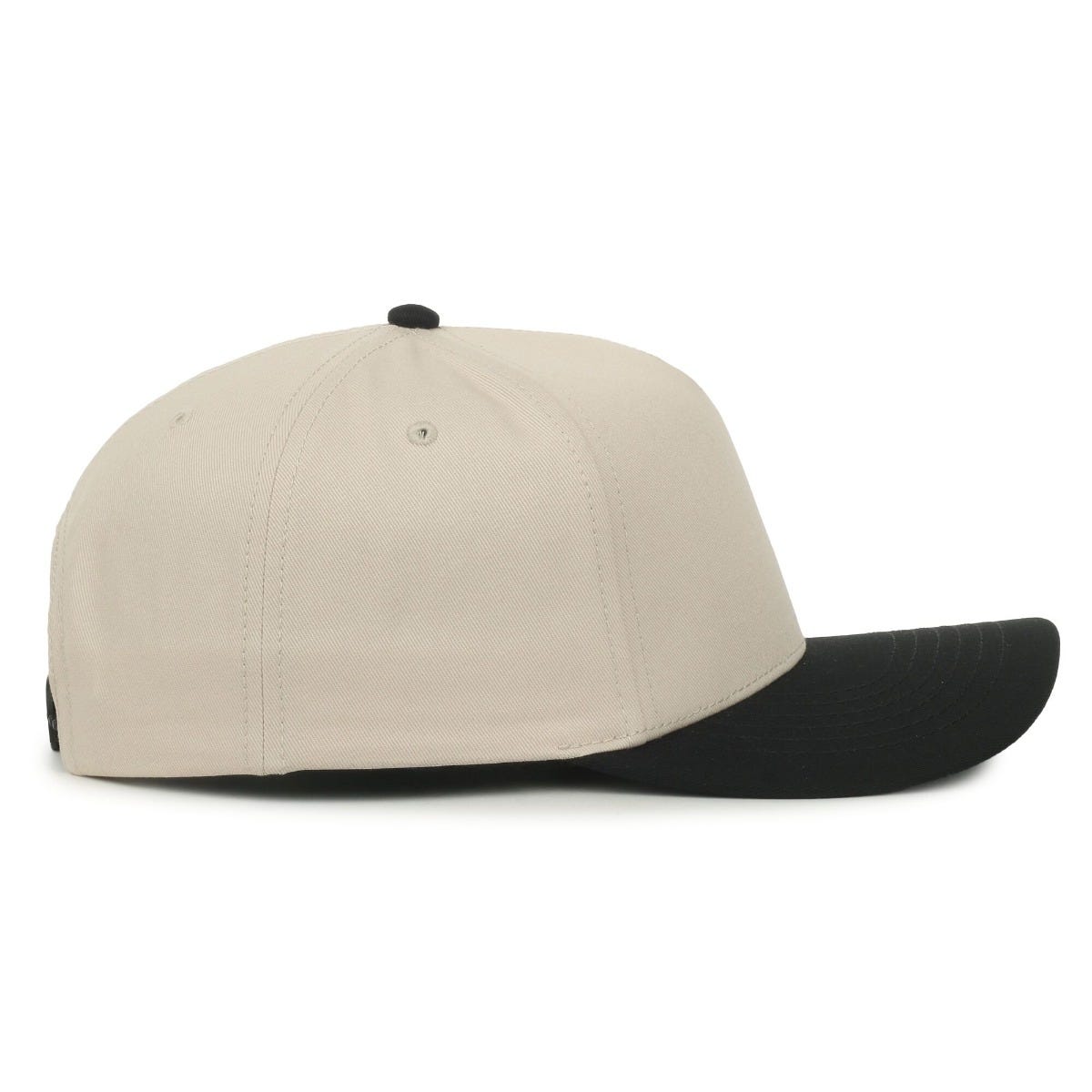 Legendary Headwear PALMETTO Cotton Twill Structured Snapback Cap - Stone/Black