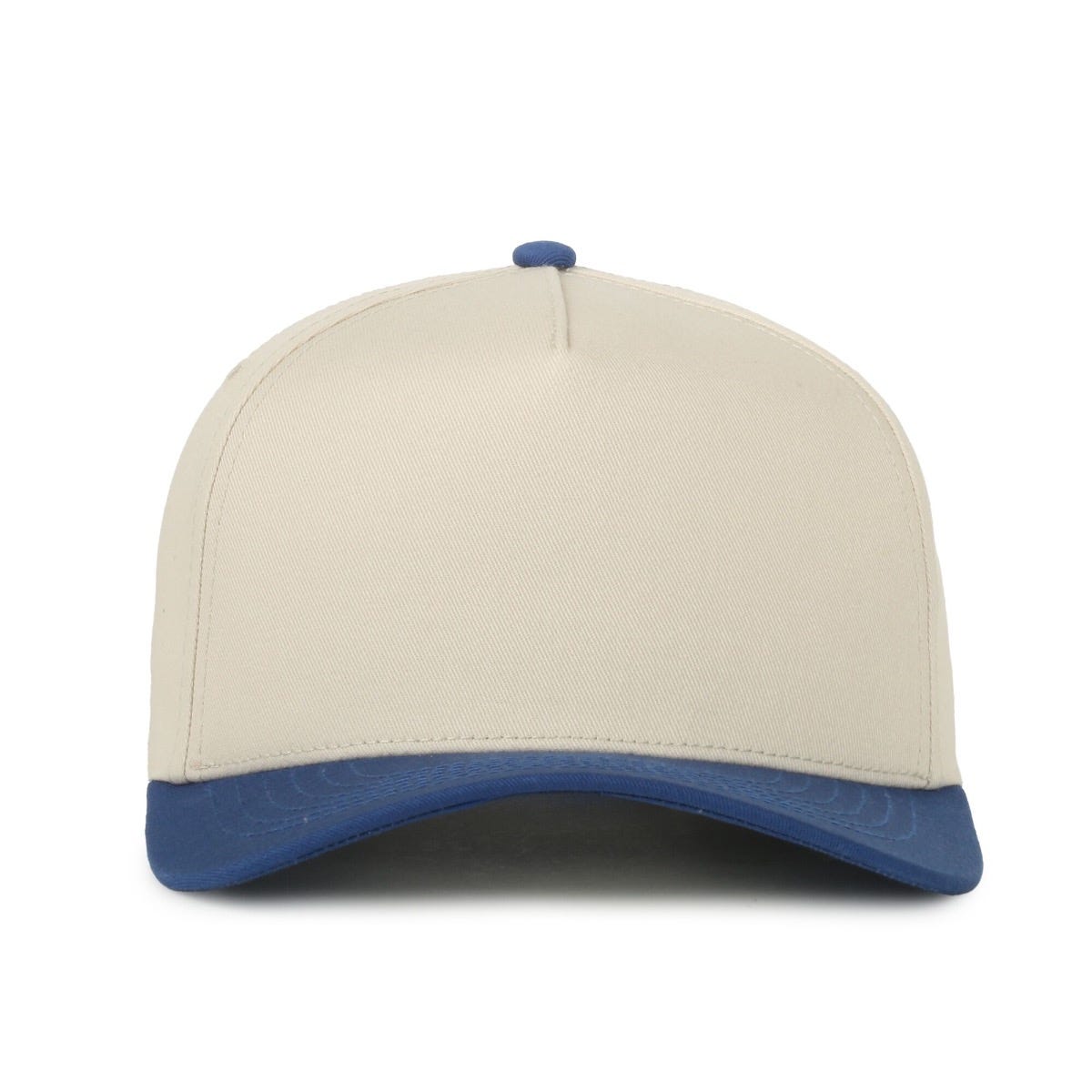 Legendary Headwear PALMETTO Cotton Twill Structured Snapback Cap - Stone/Royal