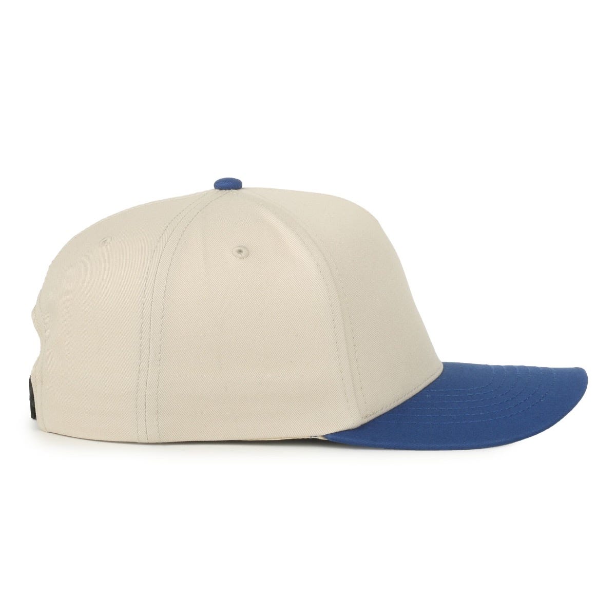 Legendary Headwear PALMETTO Cotton Twill Structured Snapback Cap - Stone/Royal