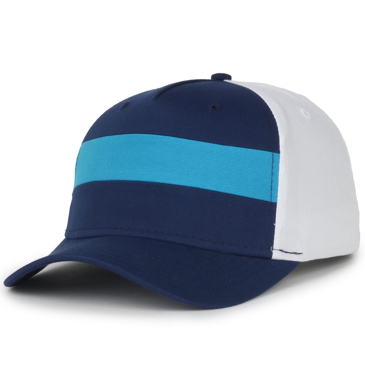 Legendary Headwear PHOENIX 7-Panel Structured Snapback Cap - Navy/Bright Blue/White