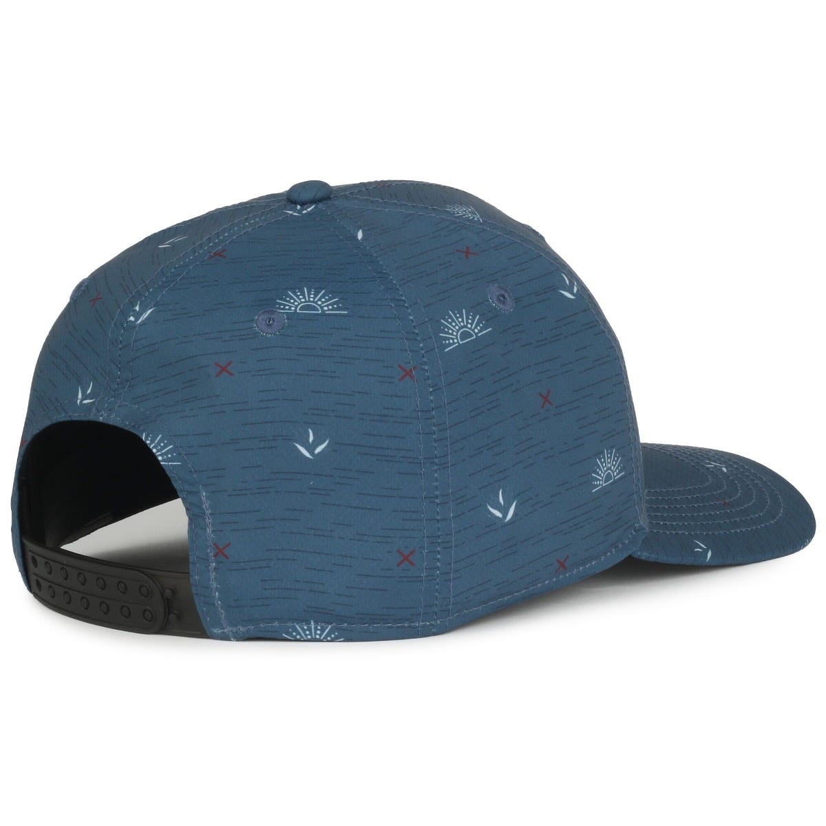 Legendary Headwear QUIVER Sublimated Print Structured Snapback Cap - Agave Sunset Slate Blue