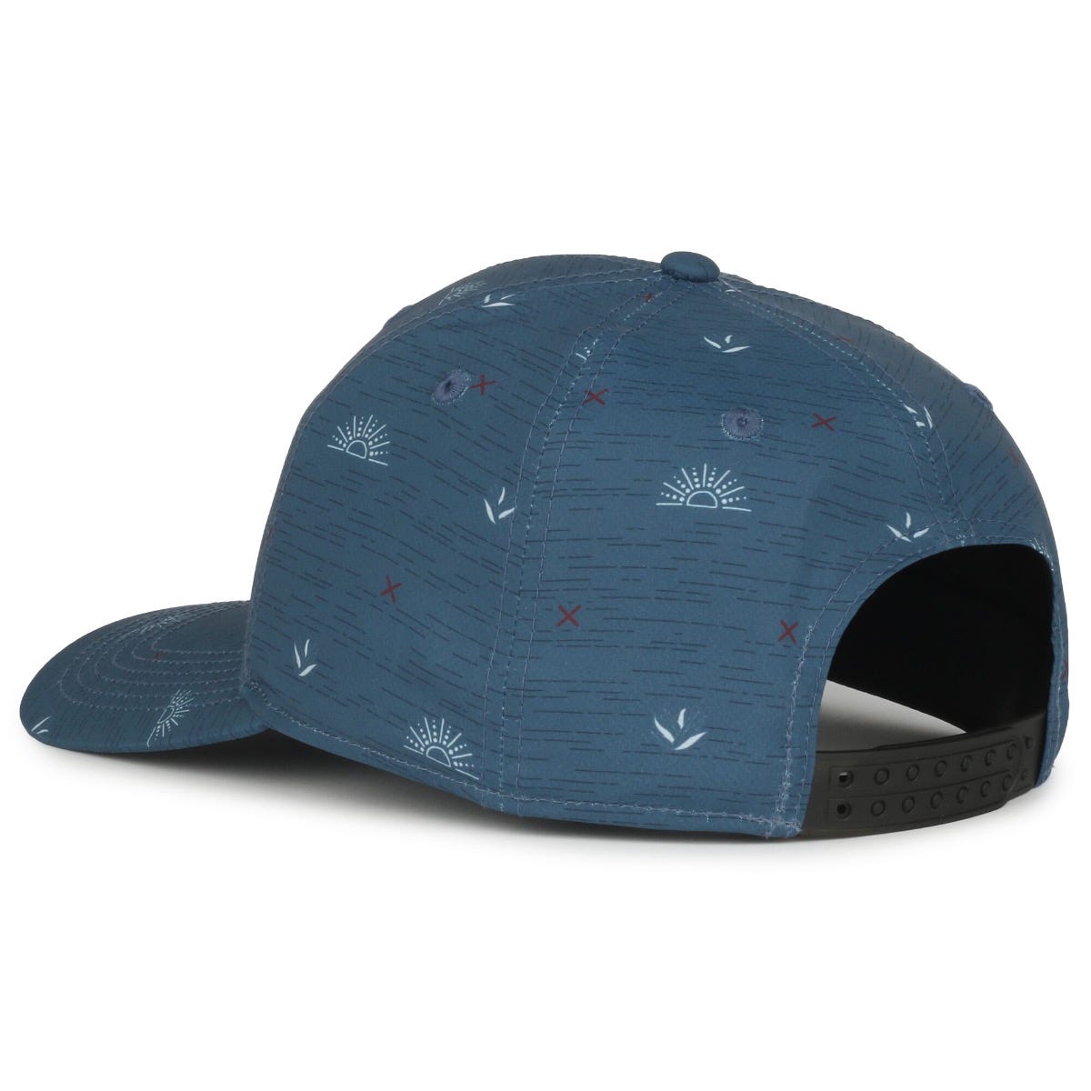 Legendary Headwear QUIVER Sublimated Print Structured Snapback Cap - Agave Sunset Slate Blue