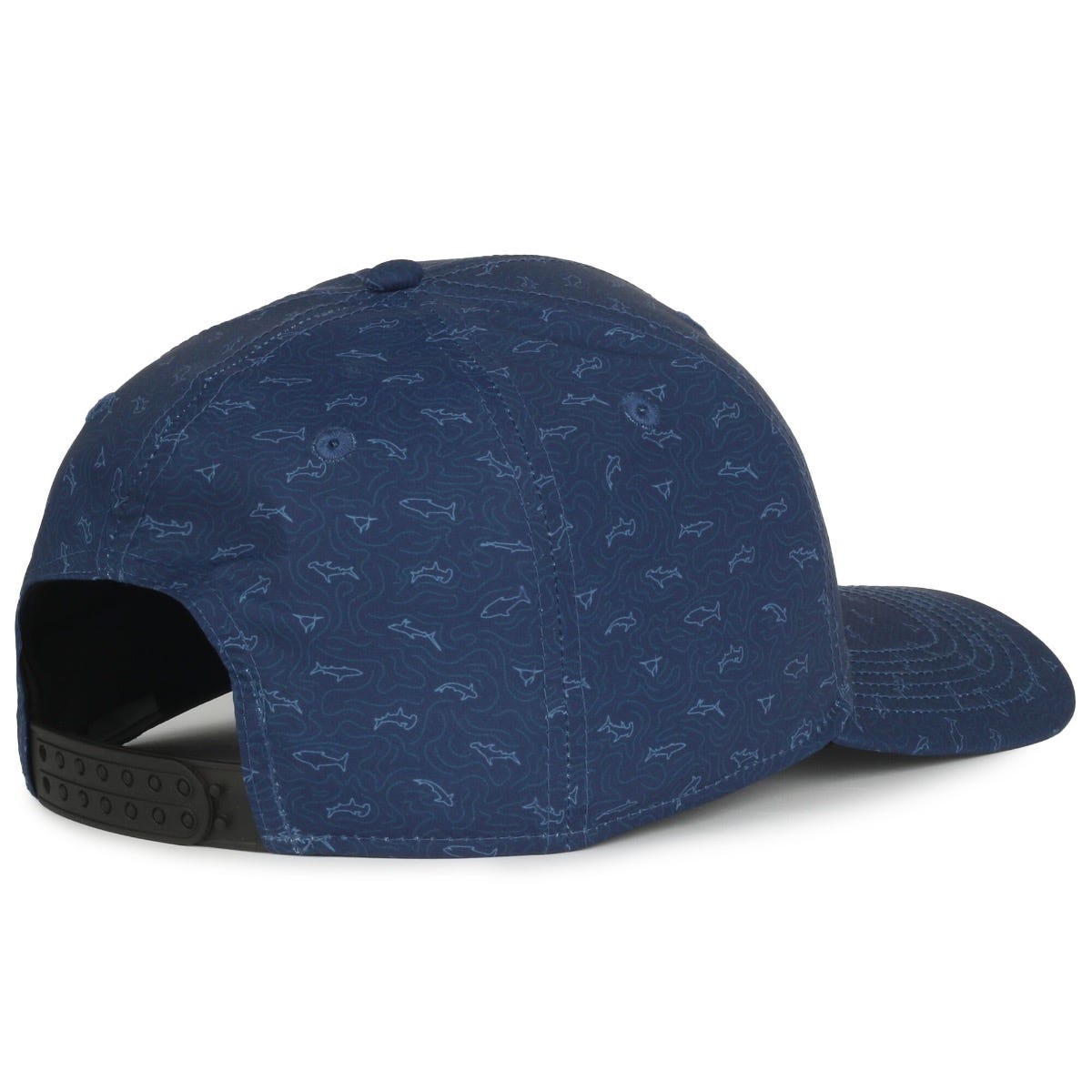 Legendary Headwear QUIVER Sublimated Print Structured Snapback Cap - Sharks Navy